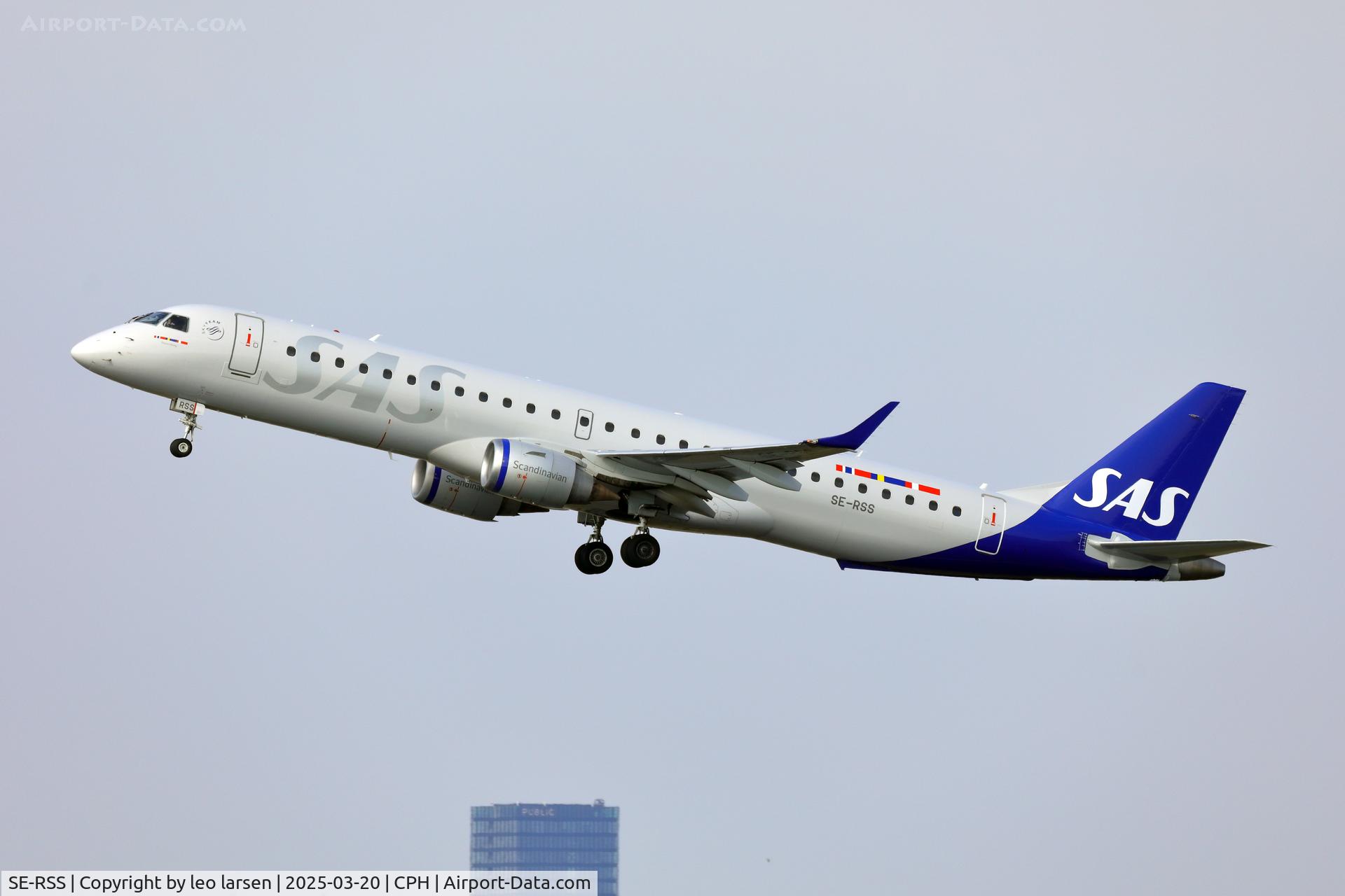 SE-RSS, 2011 Embraer ERJ-195LR (ERJ-190-200LR) C/N 19000437, Copenhagen 20.3.2025