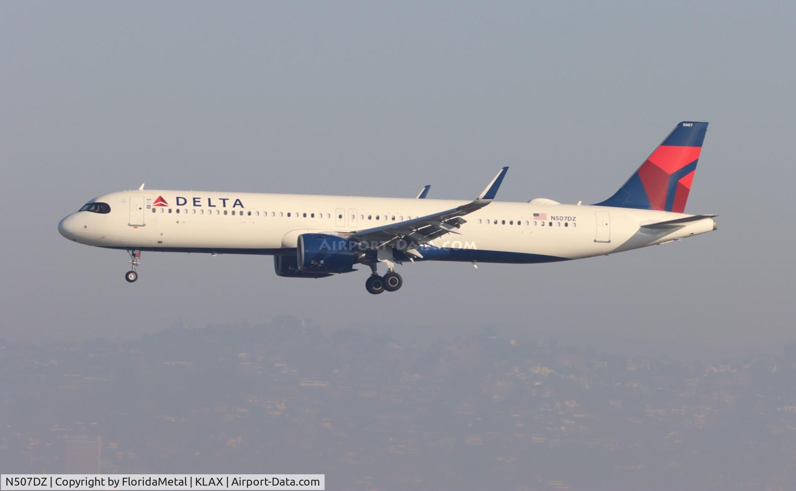 N507DZ, Airbus A321-271NX C/N 10975, DAL A321N zx mco-lax