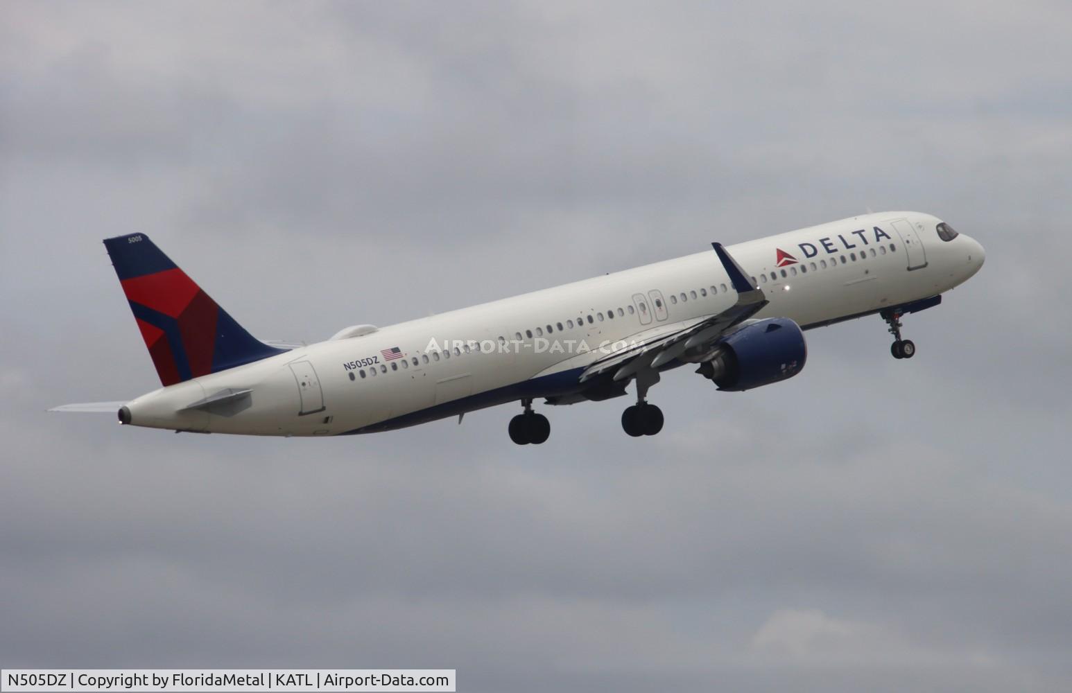 N505DZ, 2022 Airbus A321-271NX C/N 10935, DAL A321N zx atl-bos