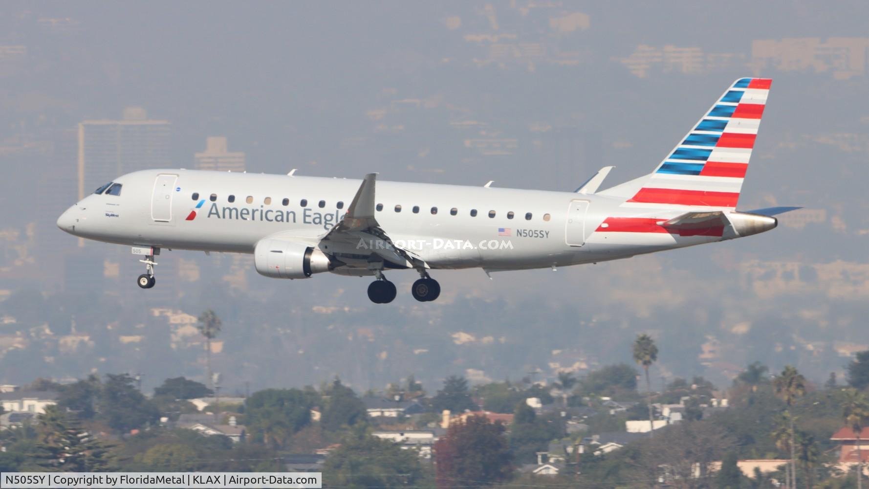 N505SY, Embraer 170-200LR C/N 17000886, SKW/AE E175 zx sfo-lax
