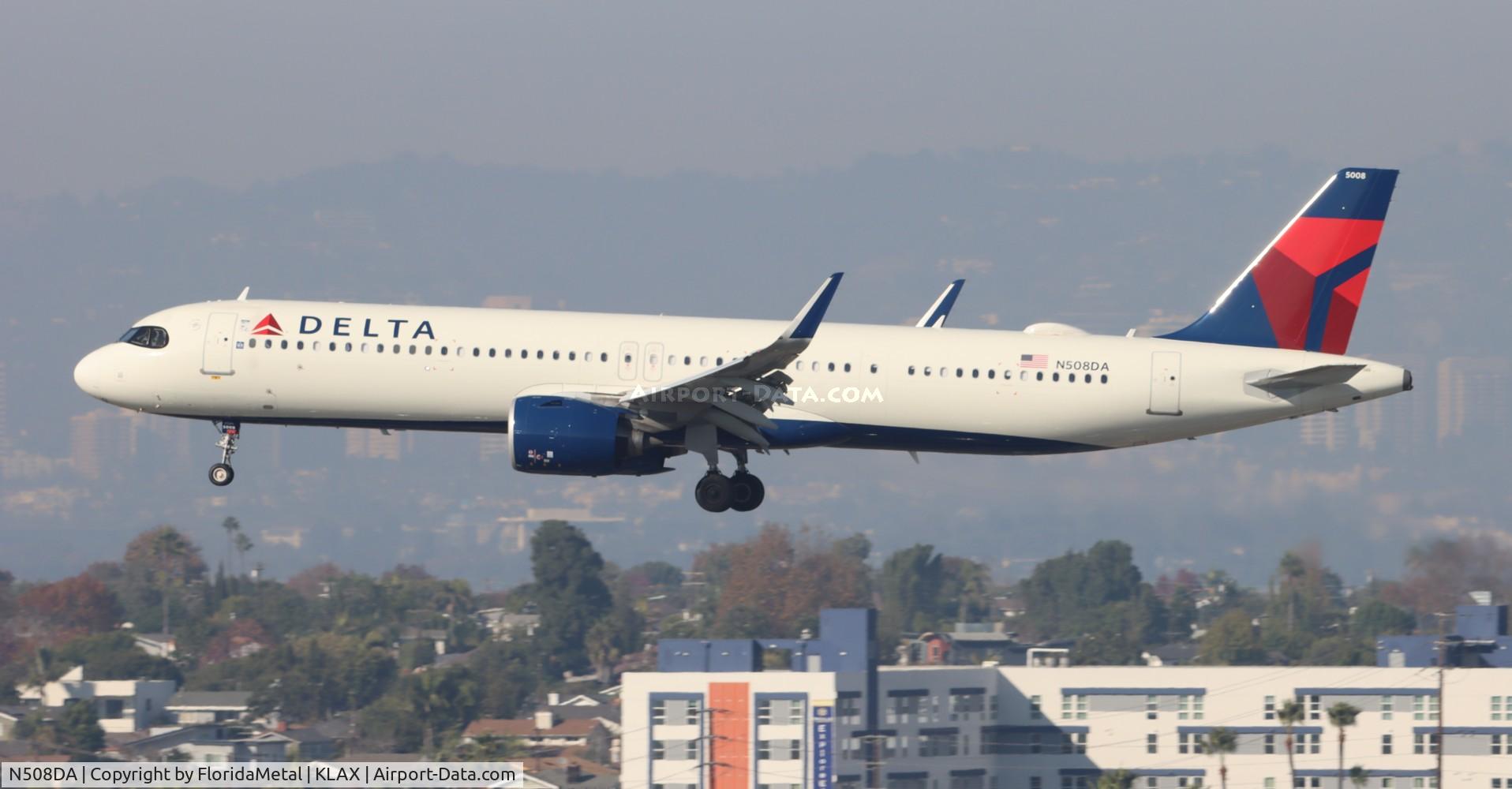 N508DA, 2022 Airbus A321-273NX C/N 10898, DAL A321N zx sea-lax
