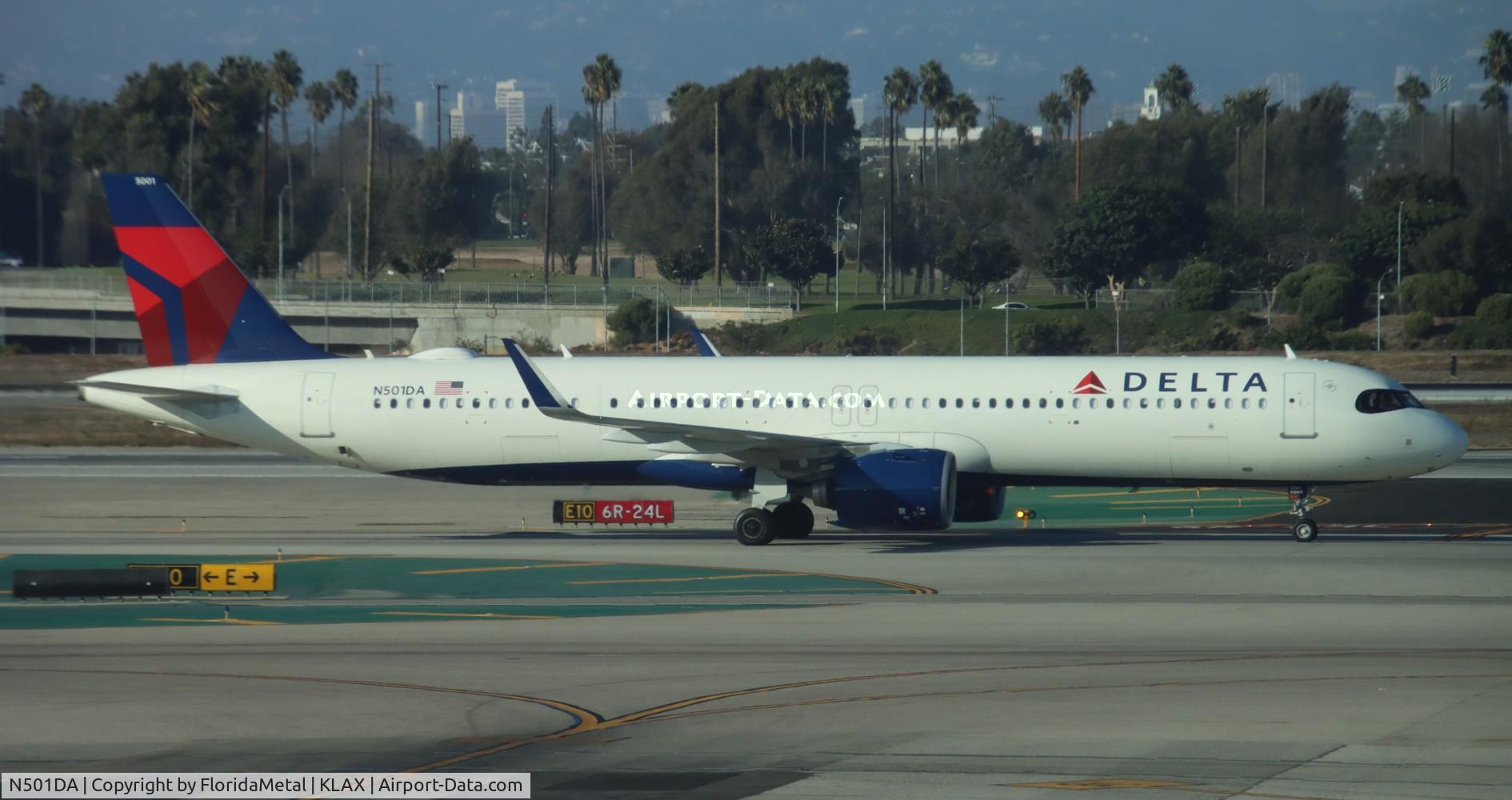 N501DA, 2022 Airbus A321-271NX C/N 10437, DAL A321N zx sea-lax