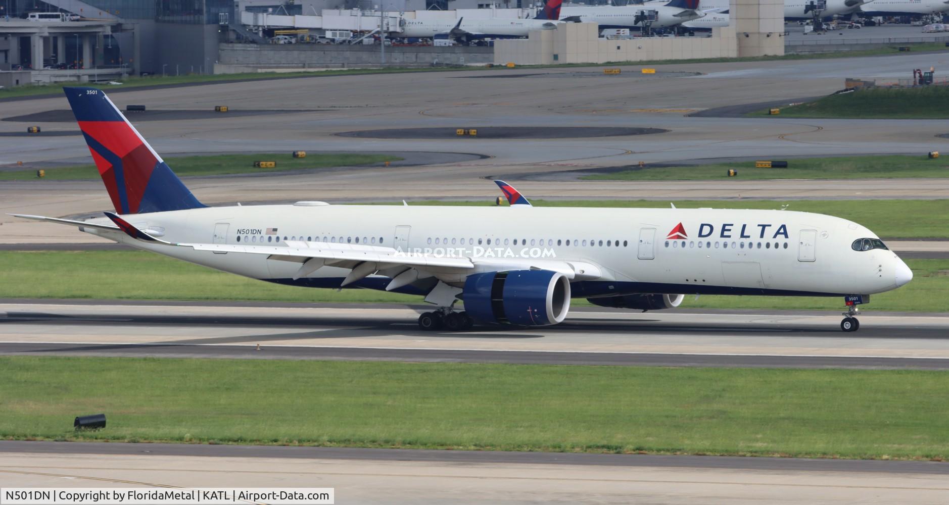 N501DN, 2017 Airbus A350-941 C/N 0115, DAL A359 zx hnd, rjtt-atl