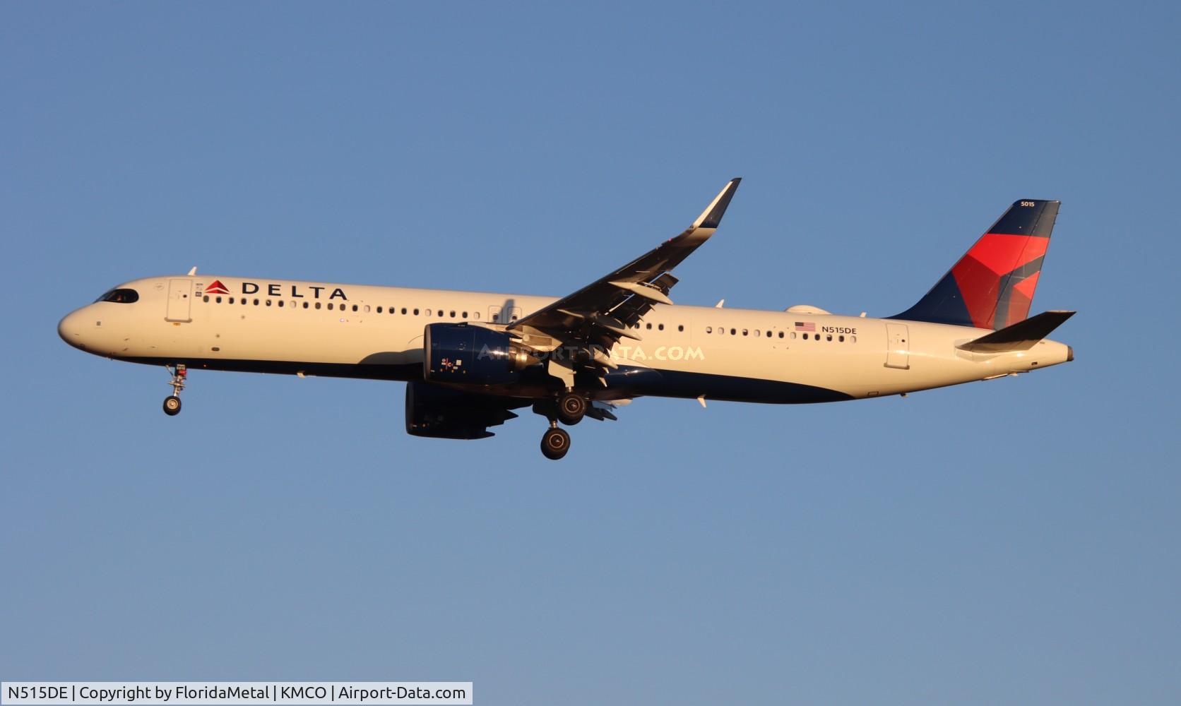 N515DE, 2022 Airbus A321-271NX C/N 11141, DAL A321N zx sea-mcoo
