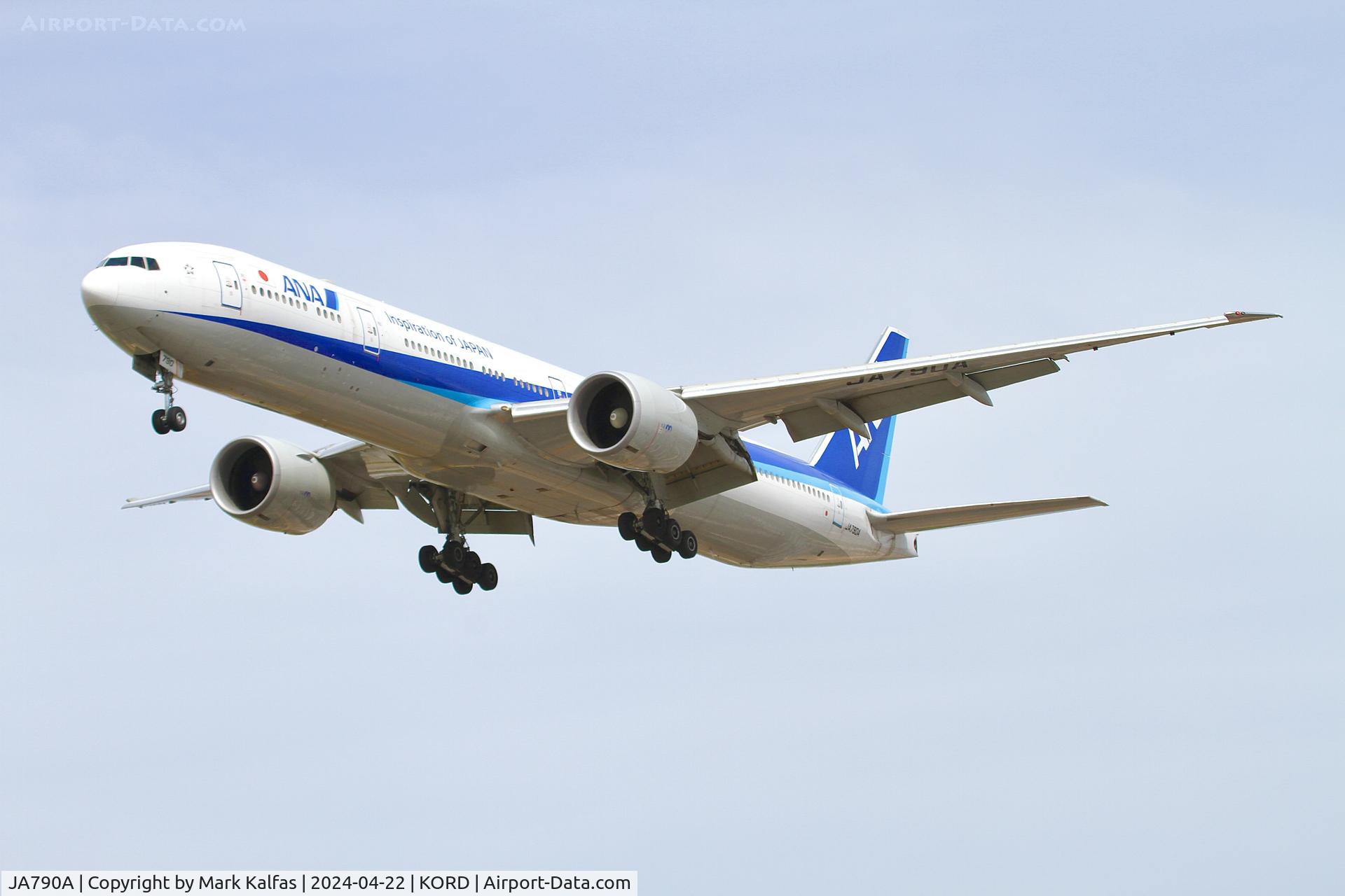 JA790A, 2015 Boeing 777-381/ER C/N 60136, B77W ANA Boeing 777-381/ER JA790A 28C approach KORD