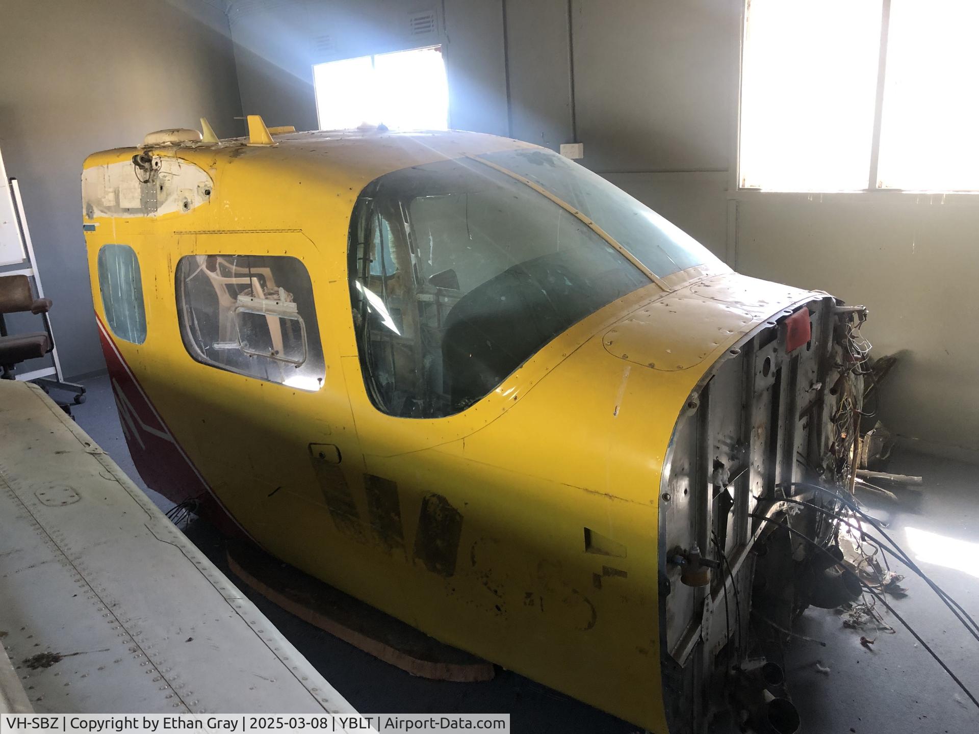 VH-SBZ, 1974 Cessna 337G Super Skymaster C/N 33701590, SBZ's fuselage is now located at ballarat Aviation Museum, the rest of the plane is used for parts on another 337 also at ballarat