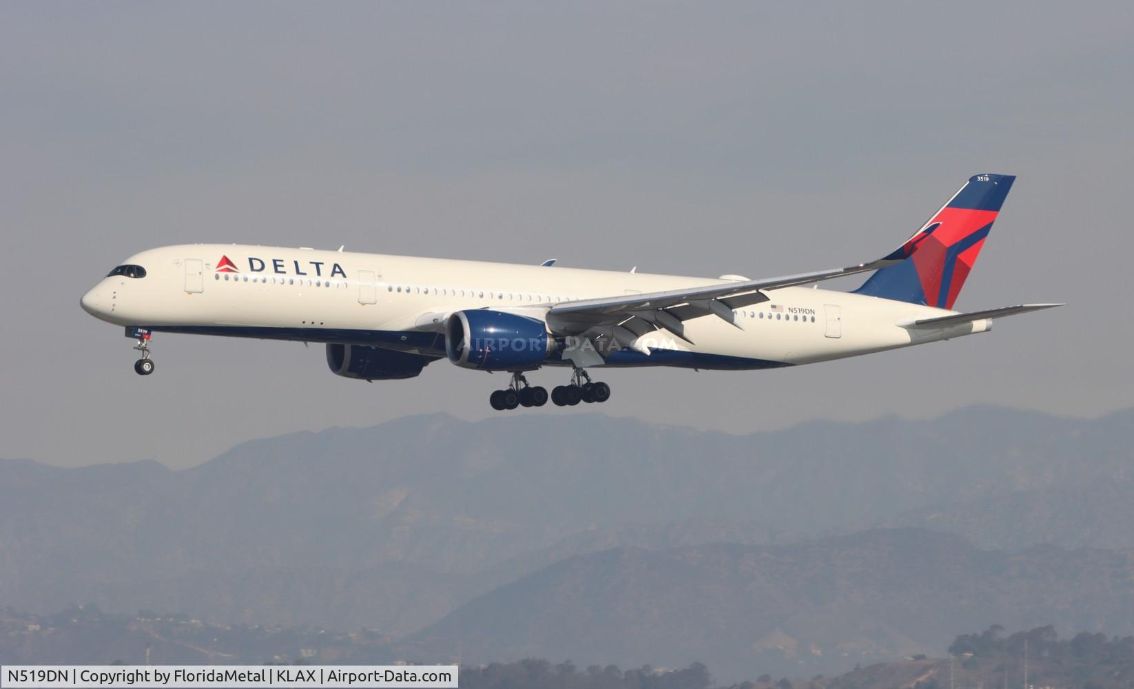 N519DN, 2022 Airbus A350-941 C/N 0588, DAL A359 zx hnd, rjtt-lax