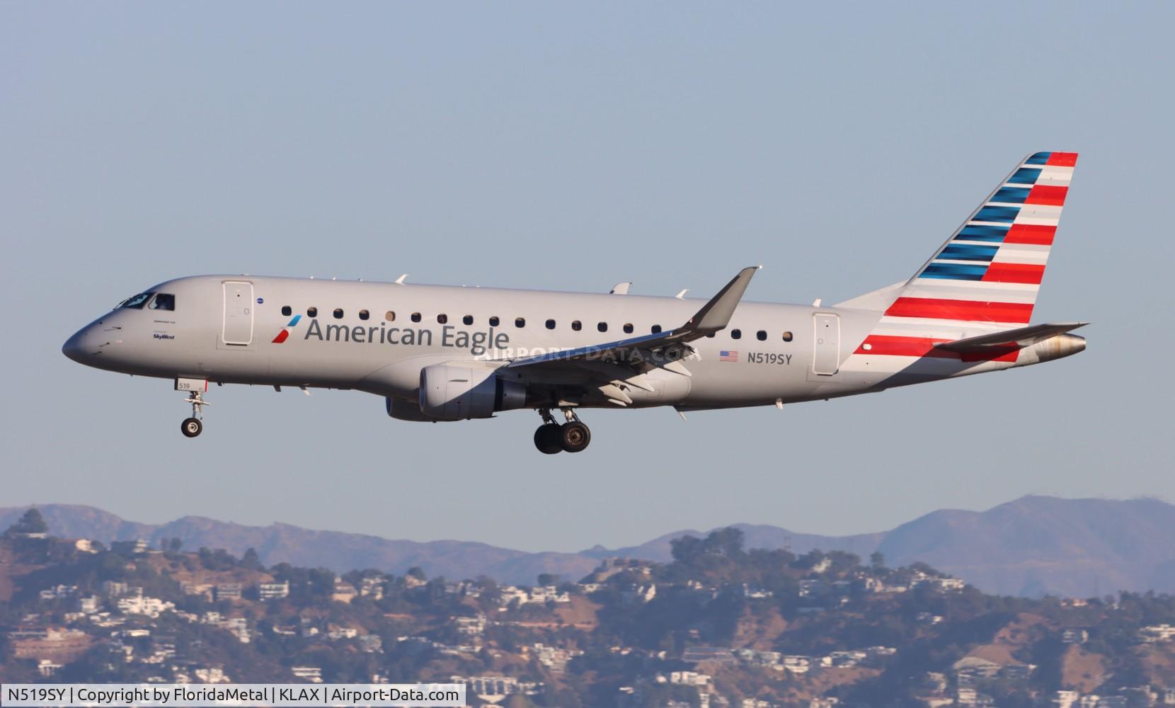 N519SY, 2021 Embraer 175LR (ERJ-170-200LR) C/N 17000899, SKW/AE E175 zx sat-lax
