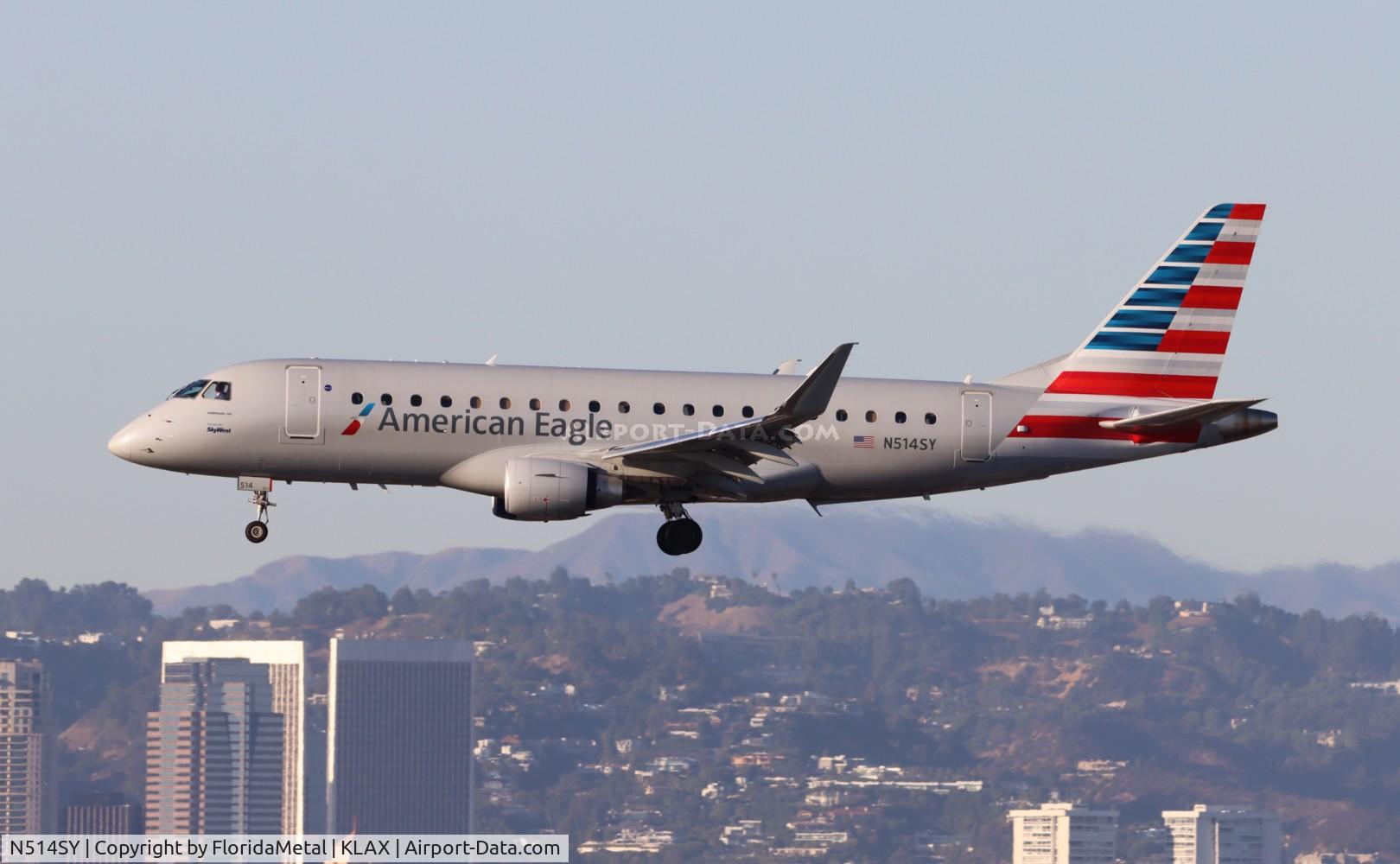 N514SY, 2021 Embraer 175LR (ERJ-170-200LR) C/N 17000895, SKW/AE E175 zx smf-lax