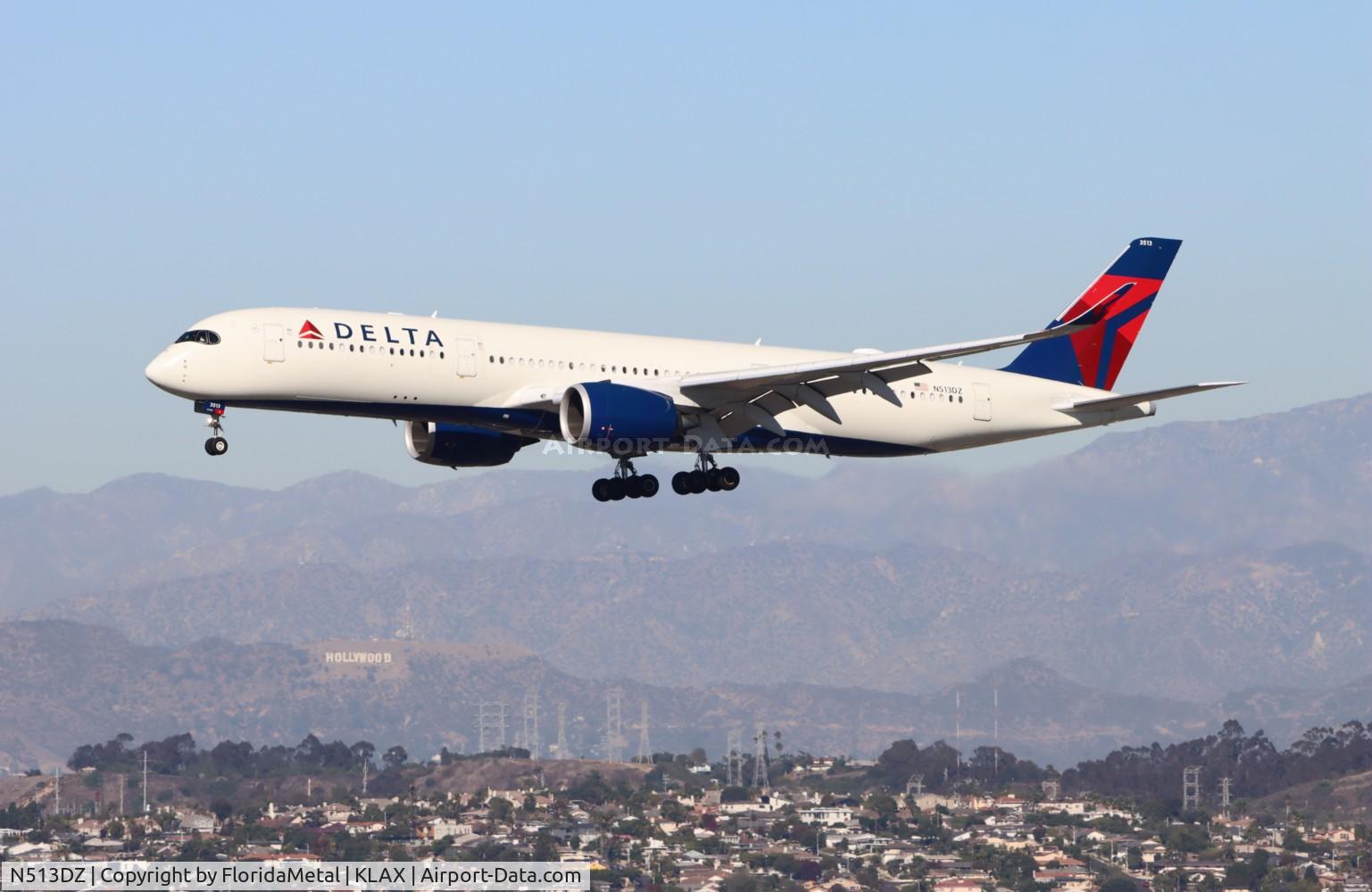 N513DZ, 2019 Airbus A350-941 C/N 277, DAL A359 zx hnd, rjtt-lax