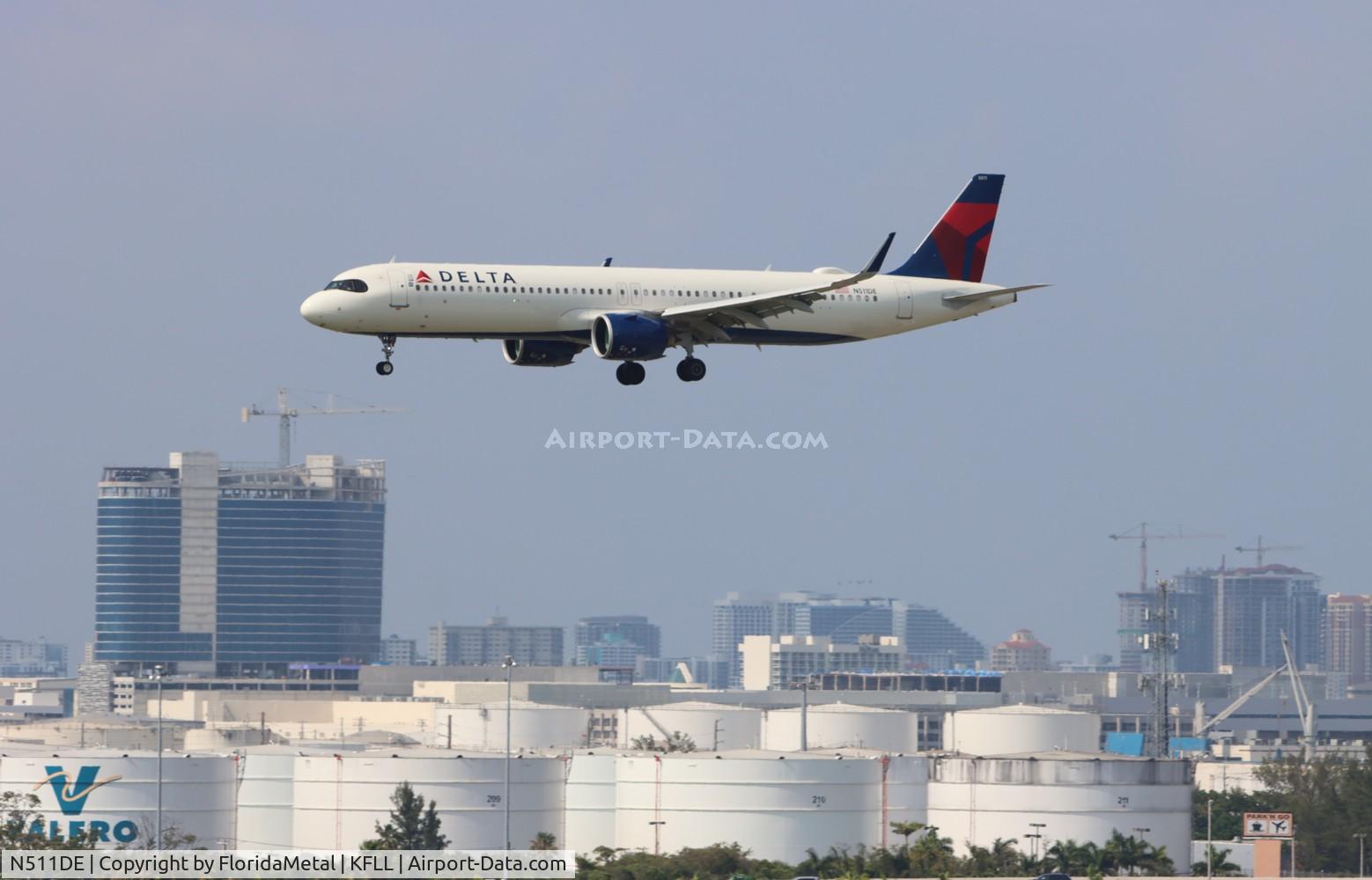 N511DE, 2022 Airbus A321-271NX C/N 10979, DAL A321N zx sea-fll