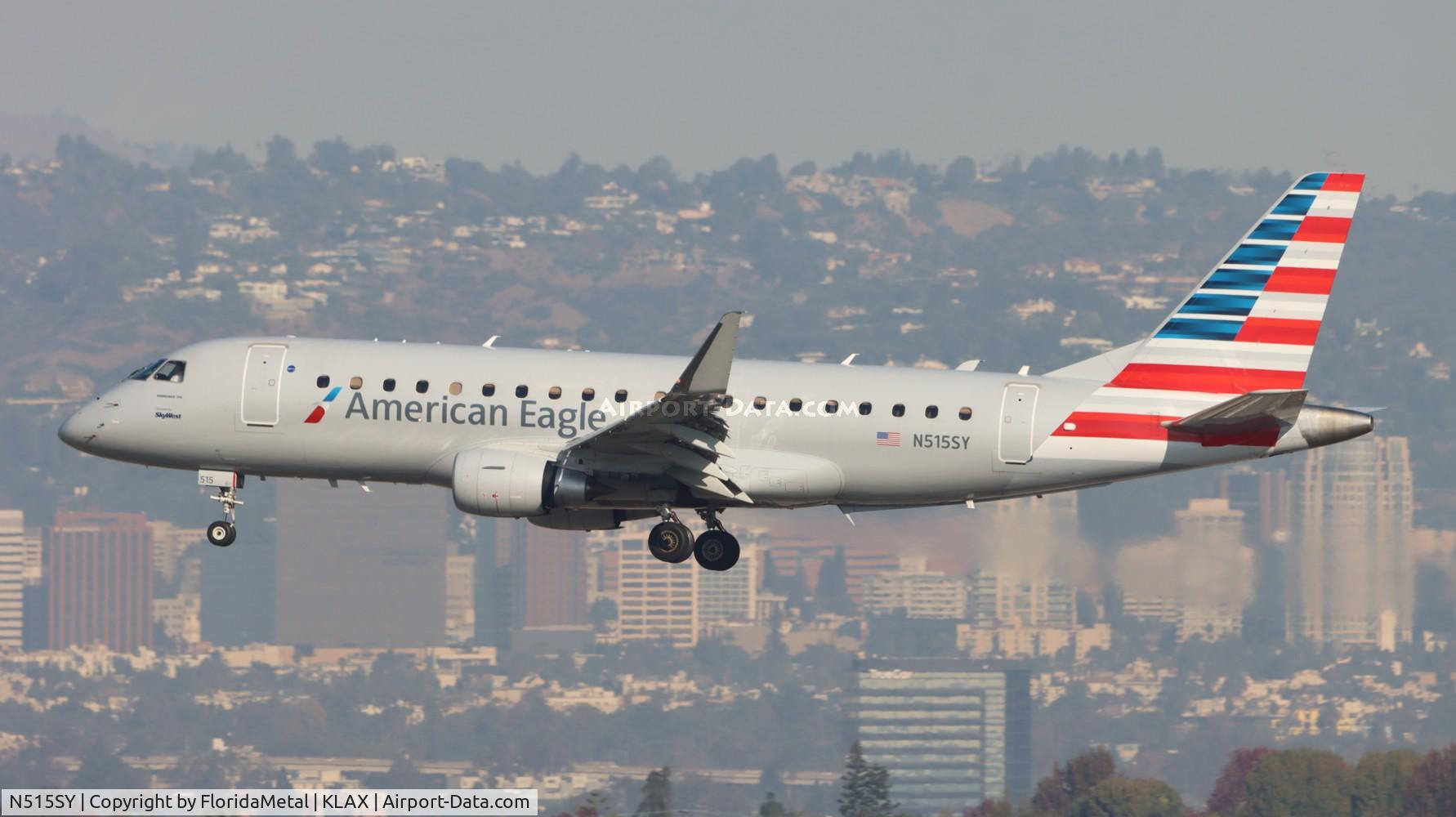 N515SY, 2021 Embraer 175LR (ERJ-170-200LR) C/N 17000896, SKW/AE E175 zx okc-lax