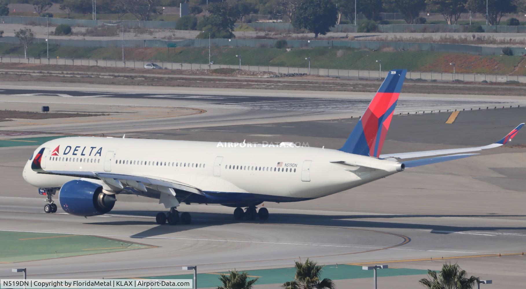 N519DN, 2022 Airbus A350-941 C/N 0588, DAL A359 zx lax-dtw