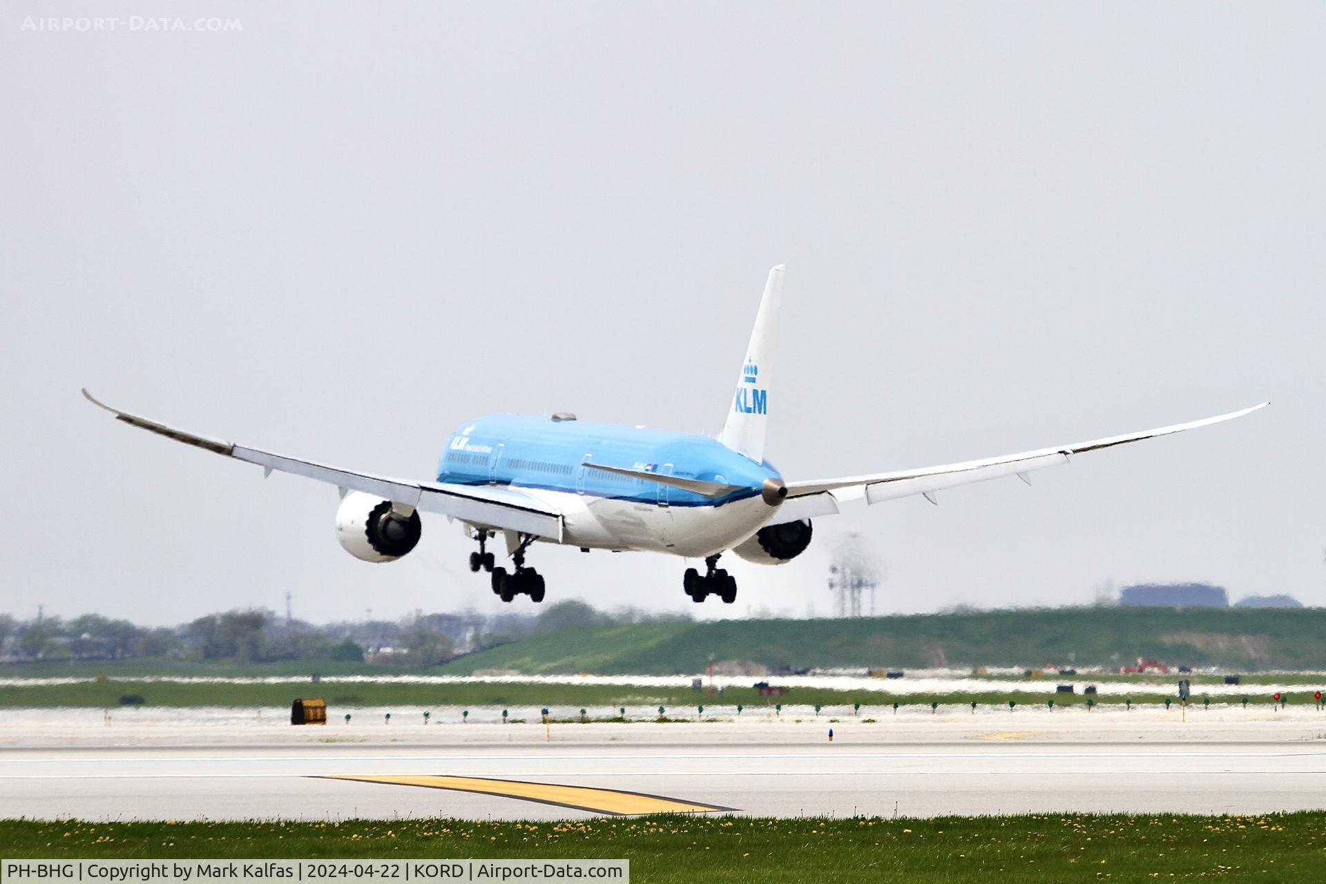 PH-BHG, 2016 Boeing 787-9 Dreamliner C/N 38766, B789 KLM Boeing 787-9 Dreamliner PH-BHG arriving 28C KORD