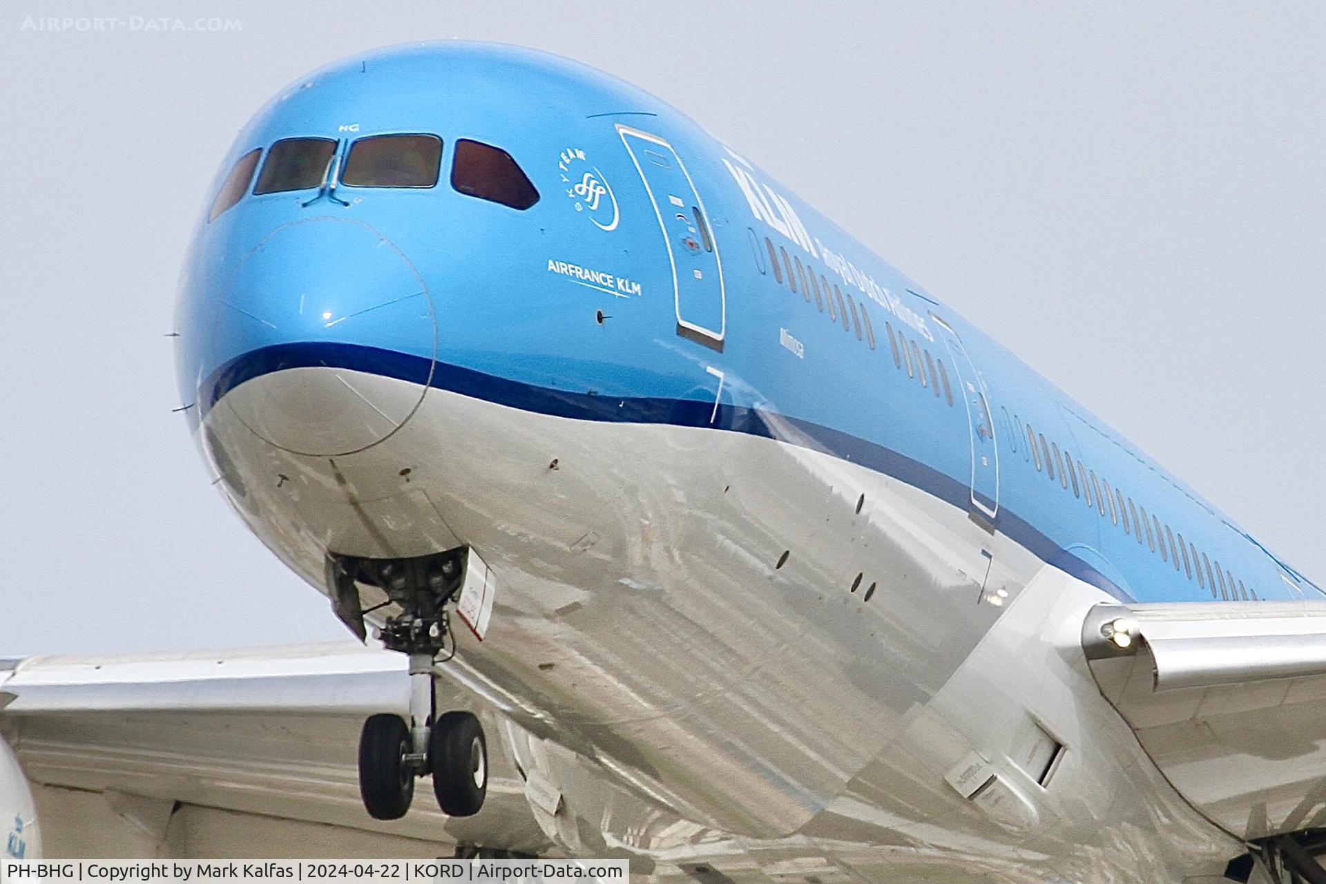PH-BHG, 2016 Boeing 787-9 Dreamliner C/N 38766, B789 KLM Boeing 787-9 Dreamliner PH-BHG arriving 28C KORD