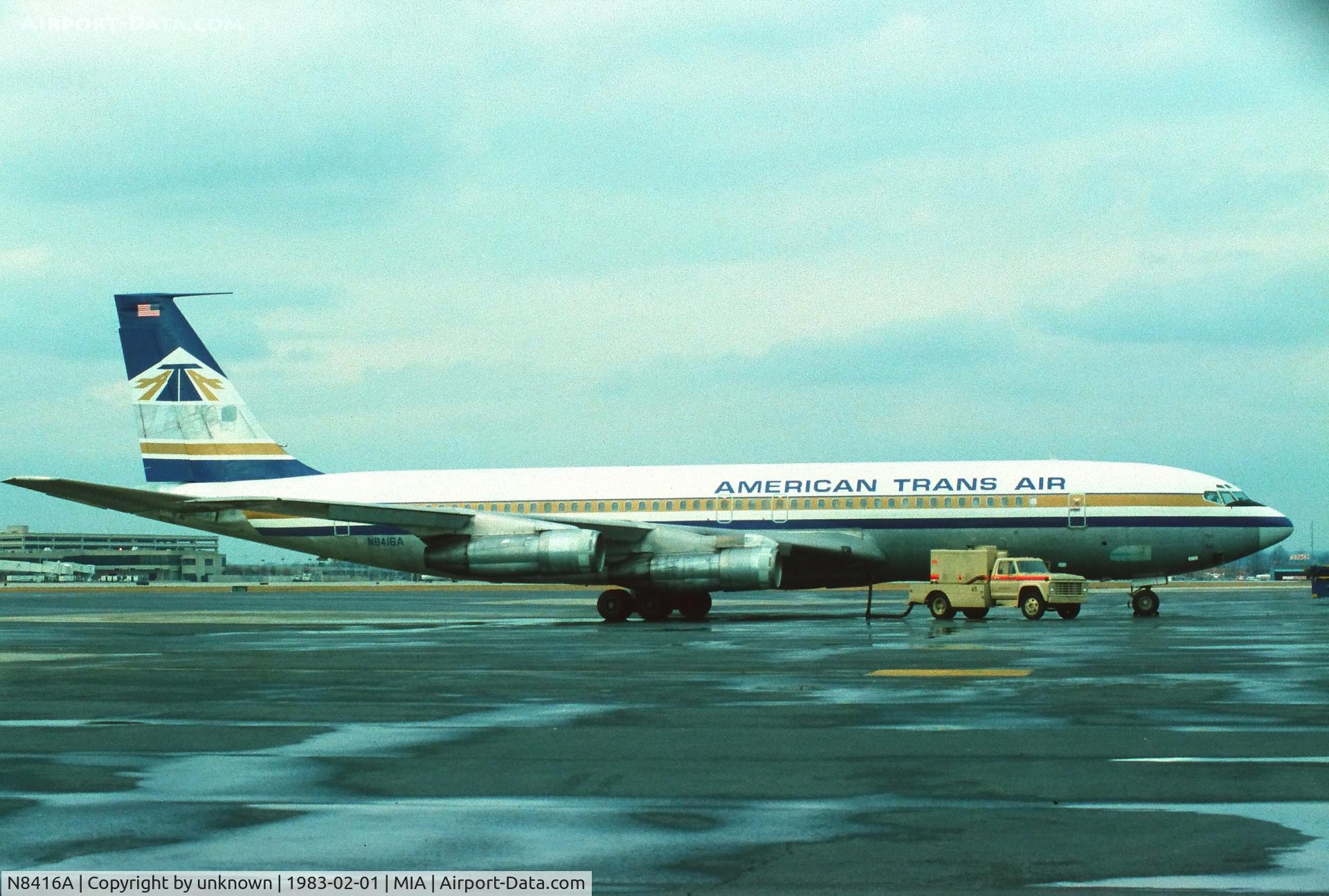 N8416A, 1968 Boeing B-707-323C C/N 20088, Miami 2.1983