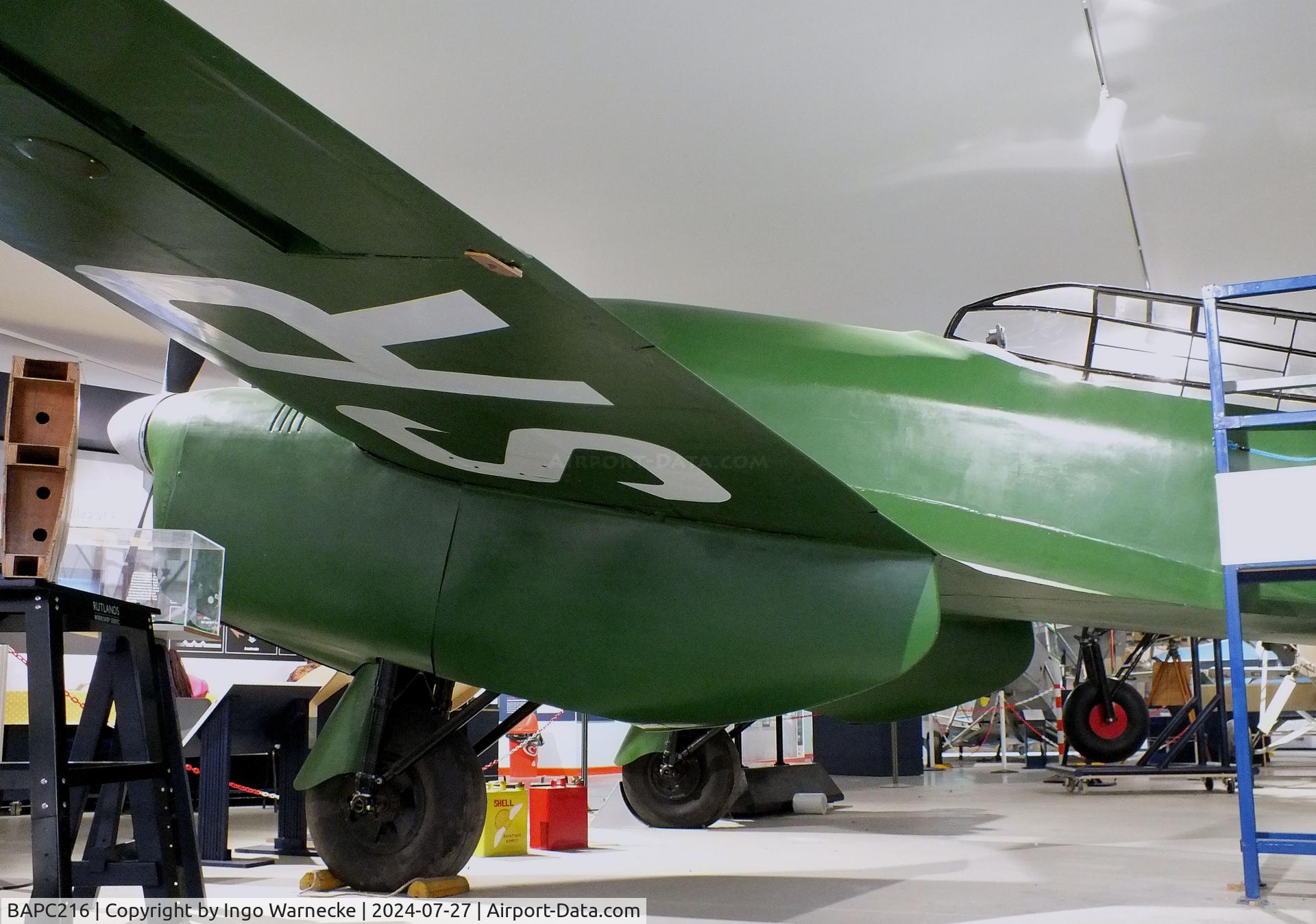 BAPC216, De Havilland DH-88 Comet Replica C/N BAPC.216, De Havilland D.H.88 Comet replica at the De Havilland Aircraft Museum, London Colney