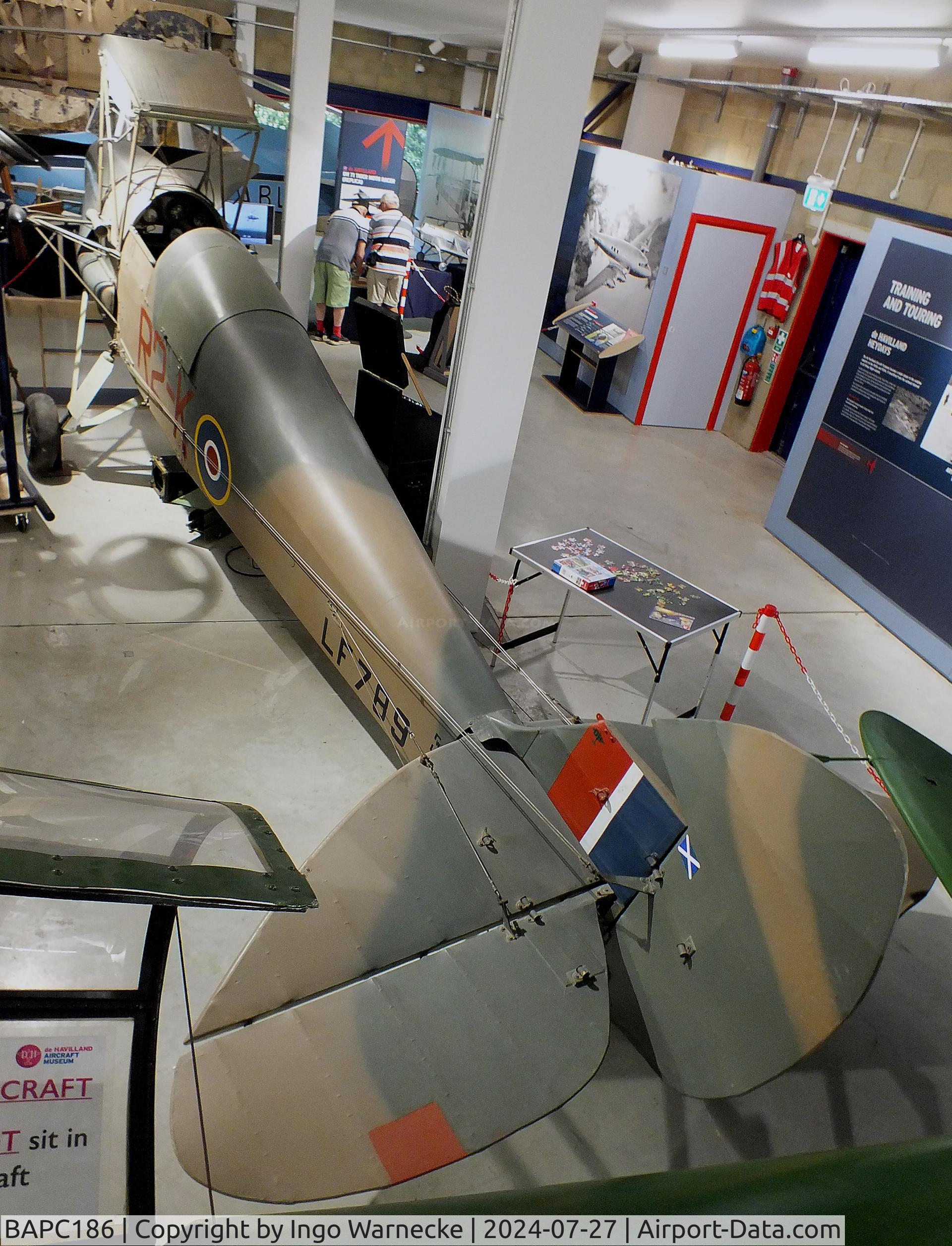 BAPC186, De Havilland DH-82B Queen Bee C/N BAPC.186, De Havilland D.H.82B Queen Bee (remotely piiloted Tiger Moth, wings dismounted) at the De Havilland Aircraft Museum, London Colney