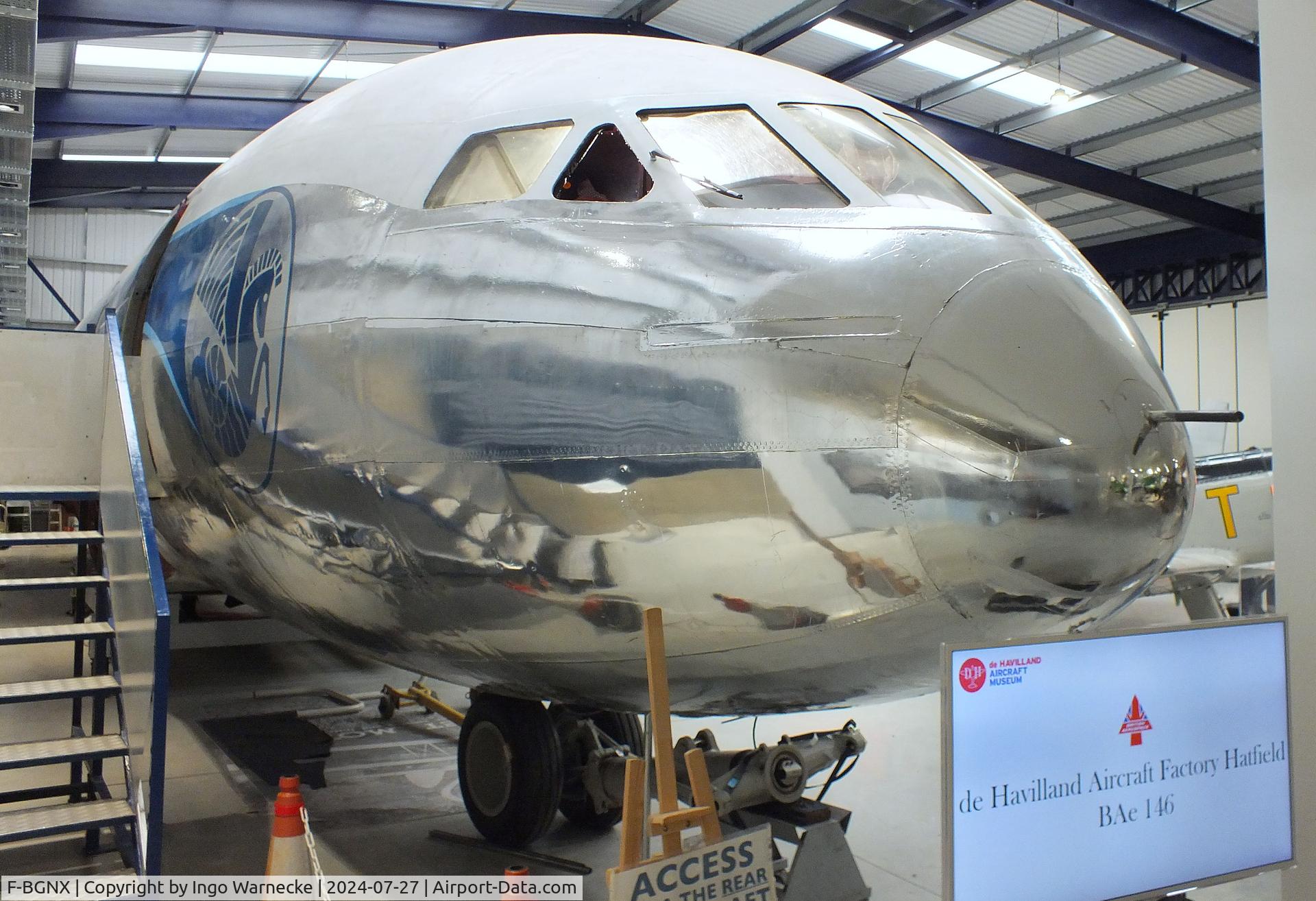 F-BGNX, 1953 De Havilland DH.106 Comet 1XB C/N 6020, De Havilland D.H.106 Comet 1XB (fuselage only minus tail section/wings) at the De Havilland Aircraft Museum, London Colney