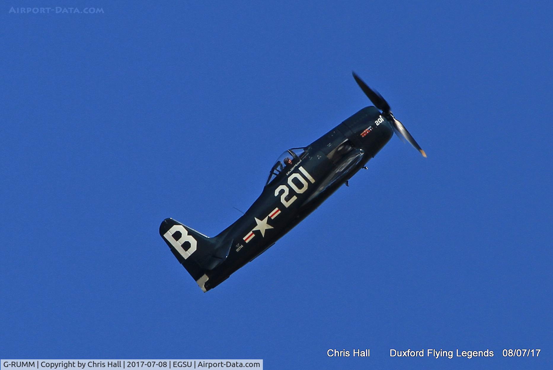 G-RUMM, 1948 Grumman F8F-2 (G58) Bearcat C/N D.1088, Duxford Flying Legends 2017