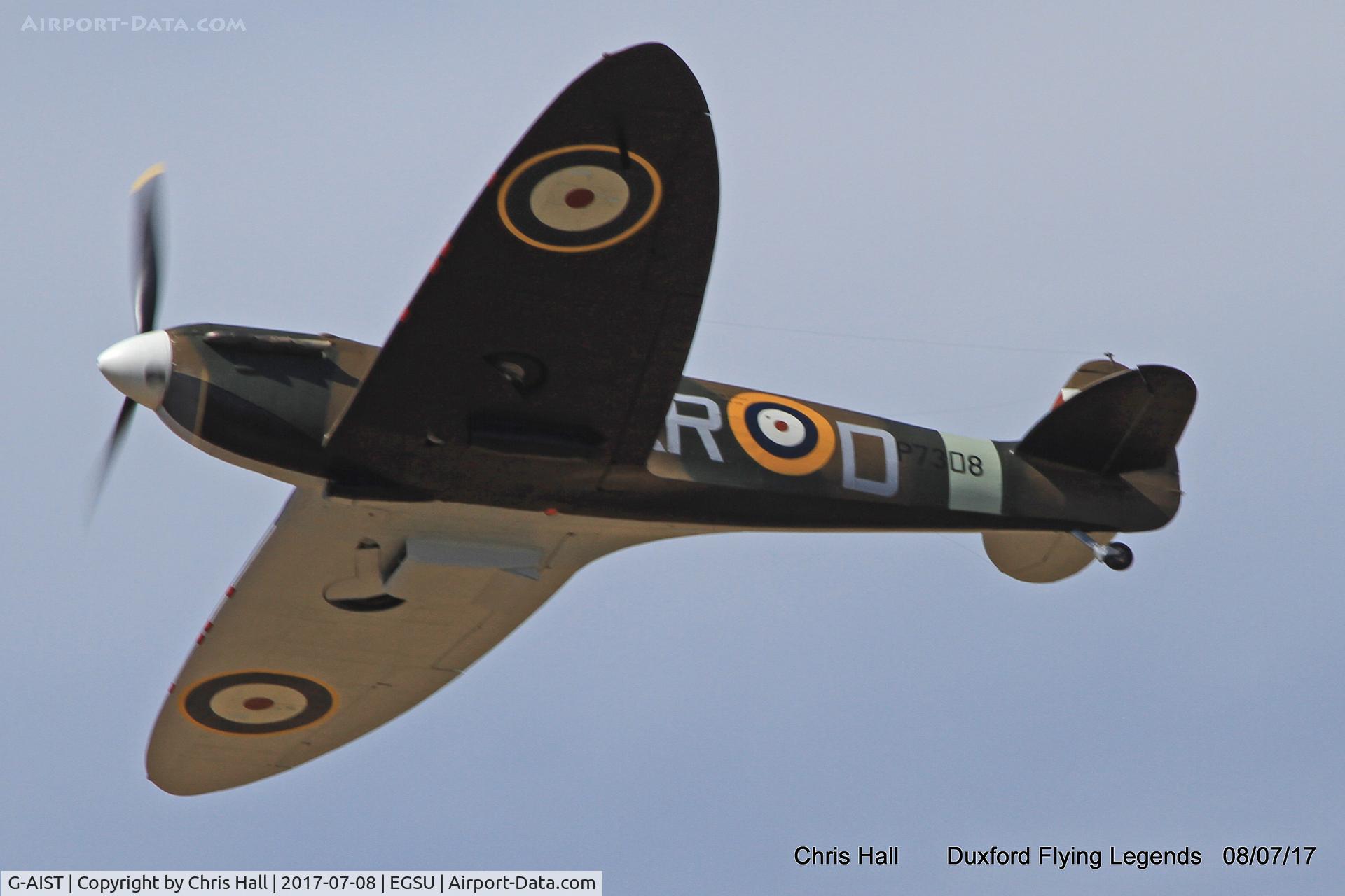 G-AIST, 1941 Supermarine 300 Spitfire Mk1A C/N WASP/20/2, Duxford Flying Legends 2017