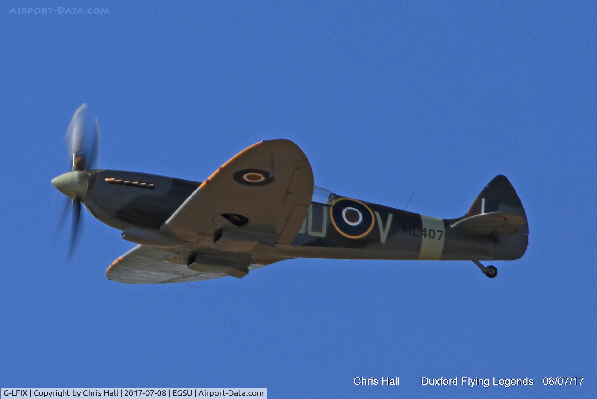G-LFIX, 1944 Supermarine 509 Spitfire LF.IX (T.IX) C/N CBAF.8463, Duxford Flying Legends 2017