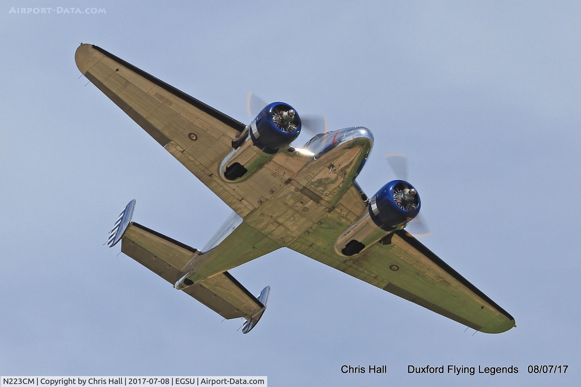 N223CM, 1952 Beech D18S C/N CA223, Duxford Flying Legends 2017