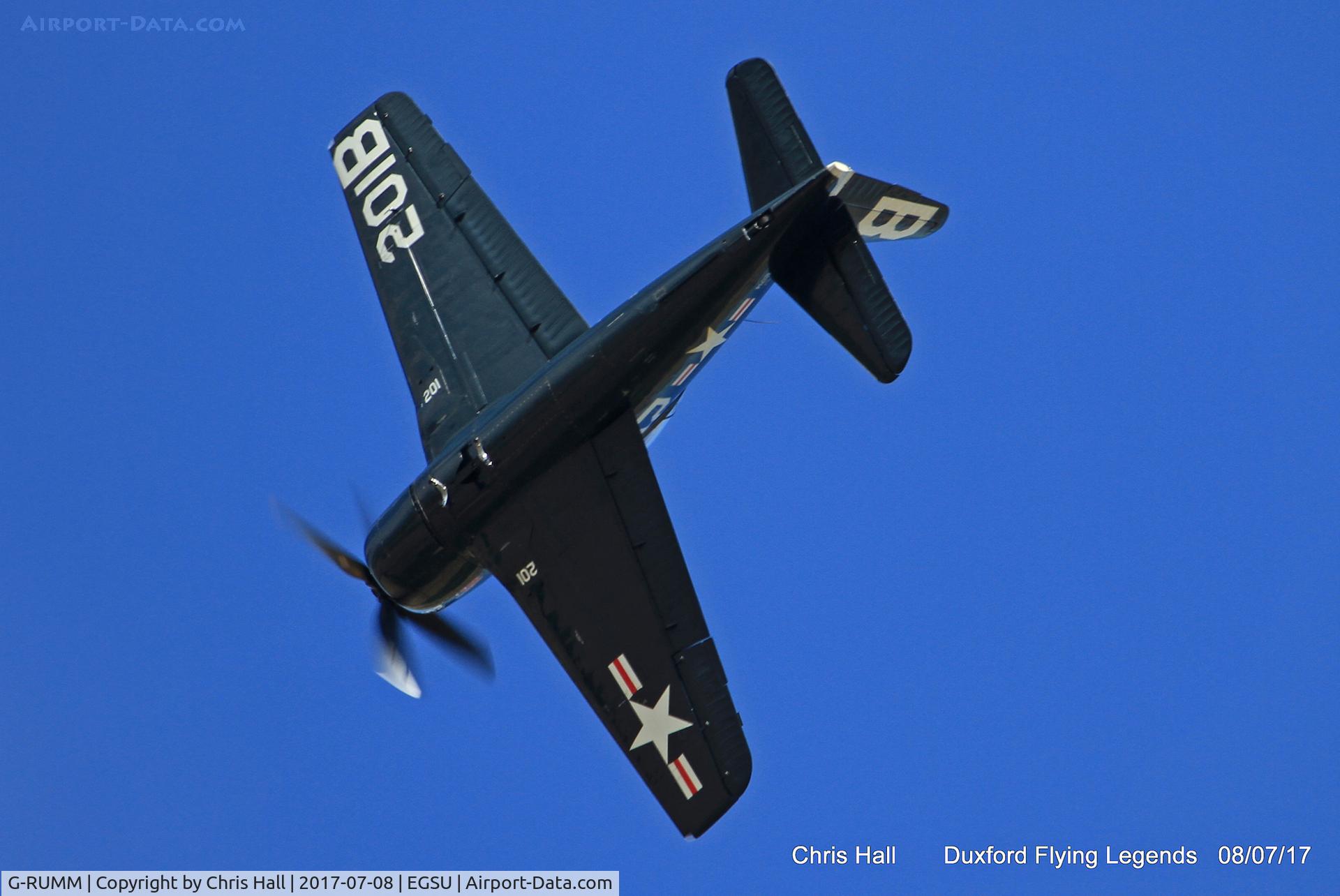 G-RUMM, 1948 Grumman F8F-2 (G58) Bearcat C/N D.1088, Duxford Flying Legends 2017