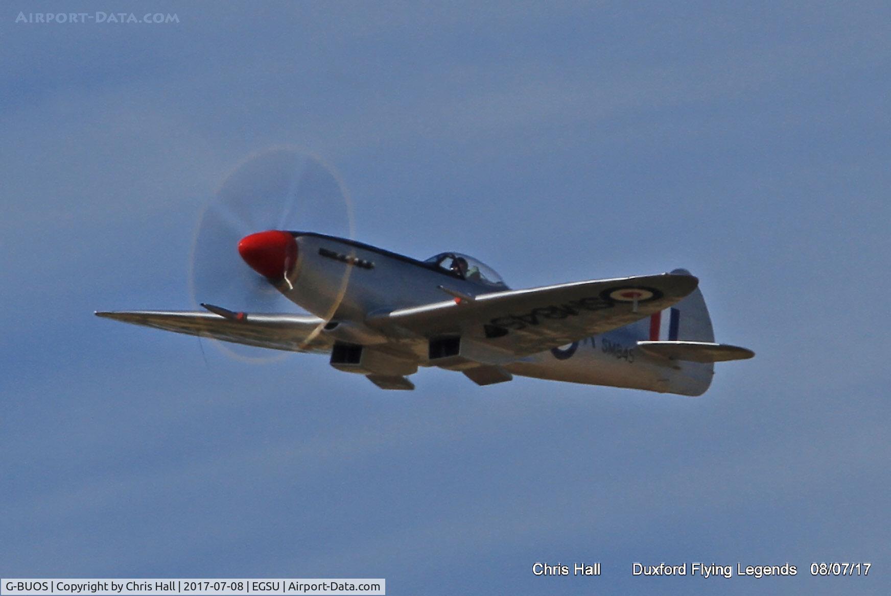 G-BUOS, 1945 Supermarine 394 Spitfire FR.XVIIIe C/N 6S/672224, Duxford Flying Legends 2017