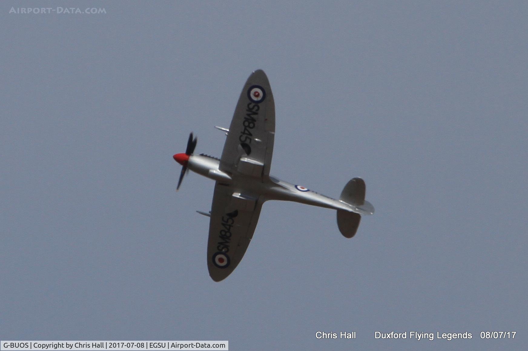 G-BUOS, 1945 Supermarine 394 Spitfire FR.XVIIIe C/N 6S/672224, Duxford Flying Legends 2017