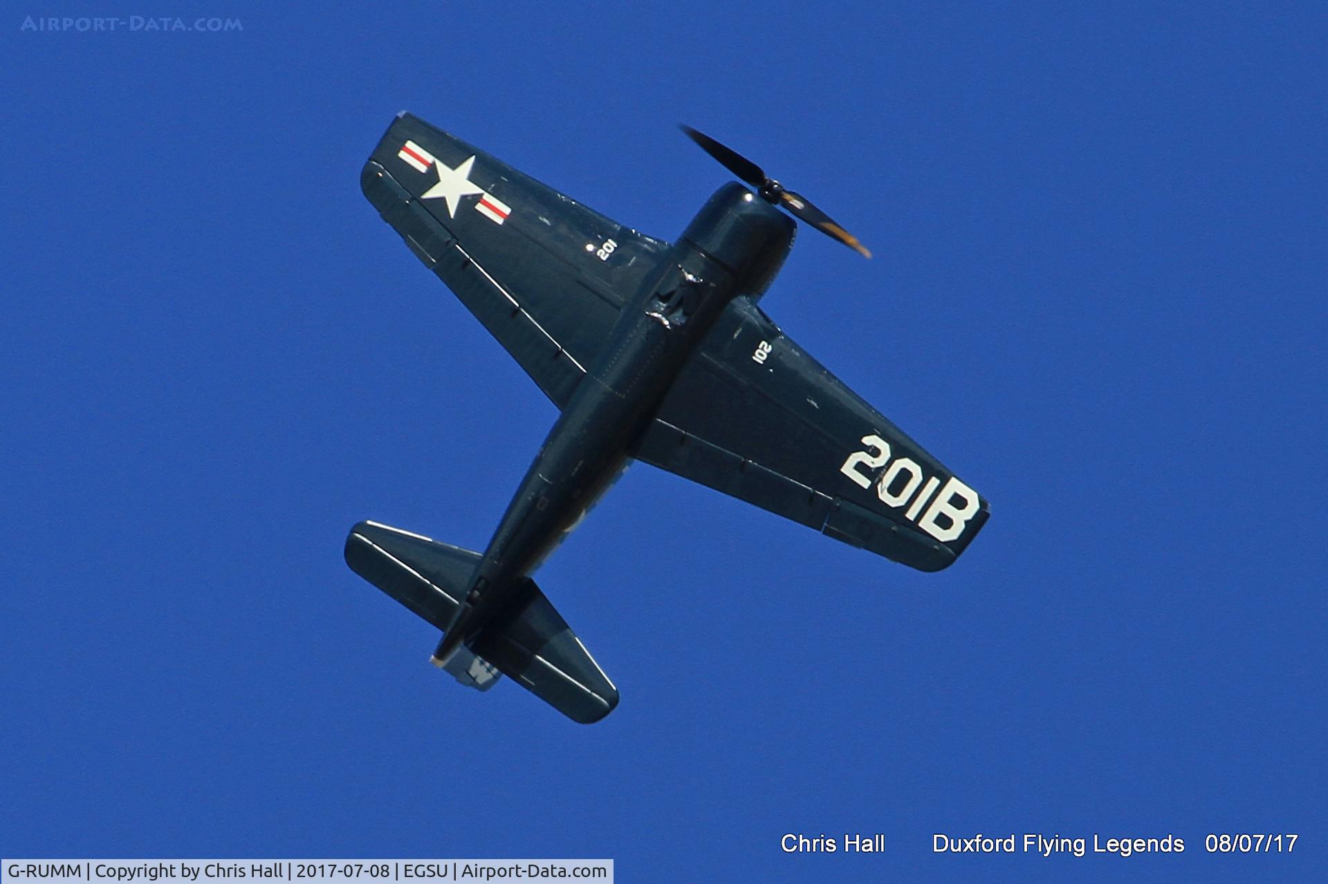 G-RUMM, 1948 Grumman F8F-2 (G58) Bearcat C/N D.1088, Duxford Flying Legends 2017