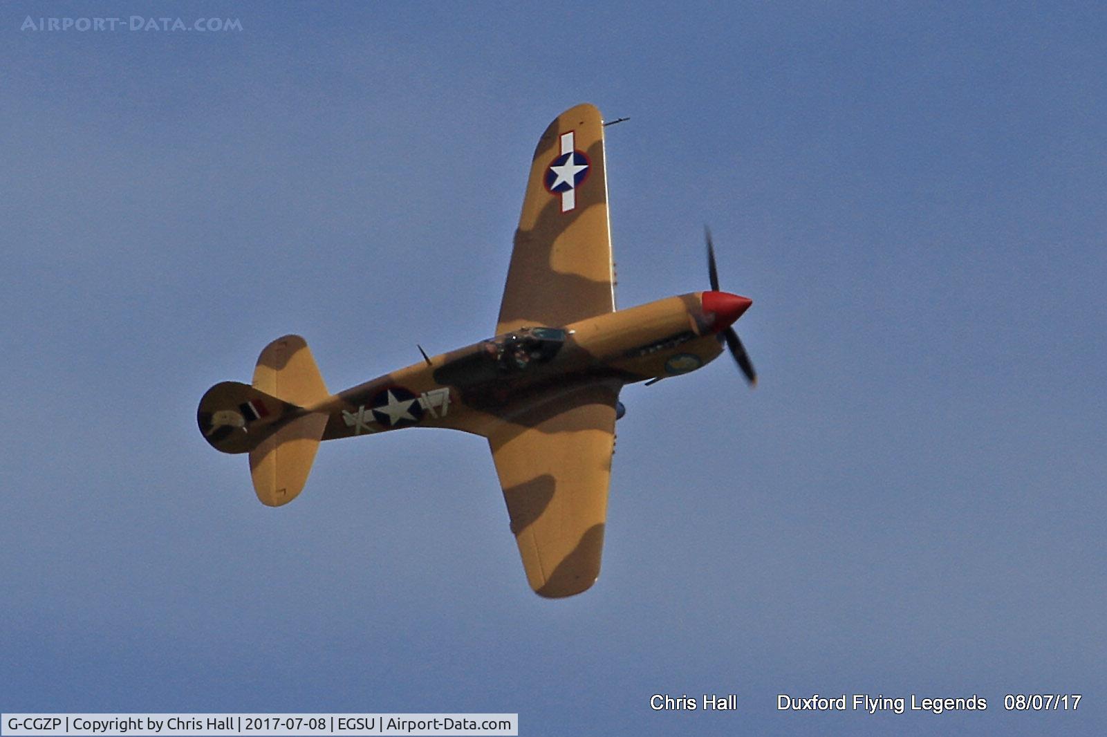 G-CGZP, 1942 Curtiss P-40F Warhawk C/N 19503, Duxford Flying Legends 2017