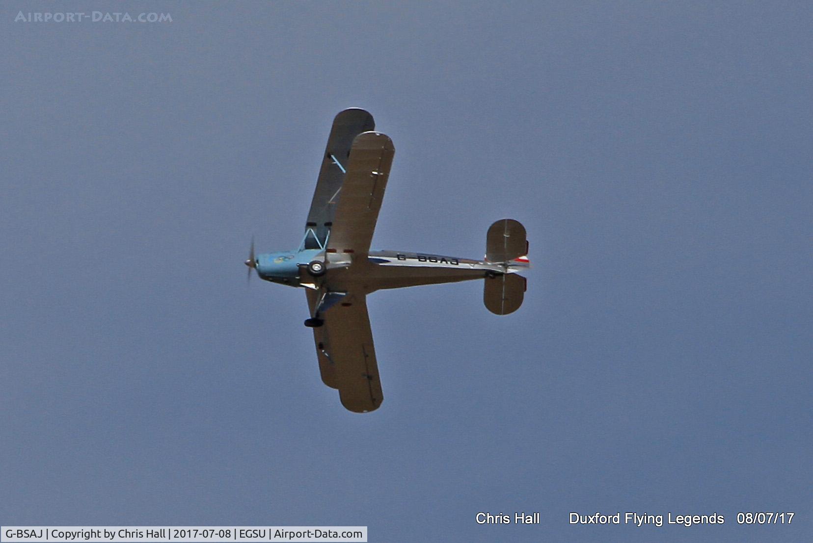 G-BSAJ, 1954 CASA 1-131E Jungmann C/N 2209, Duxford Flying Legends 2017