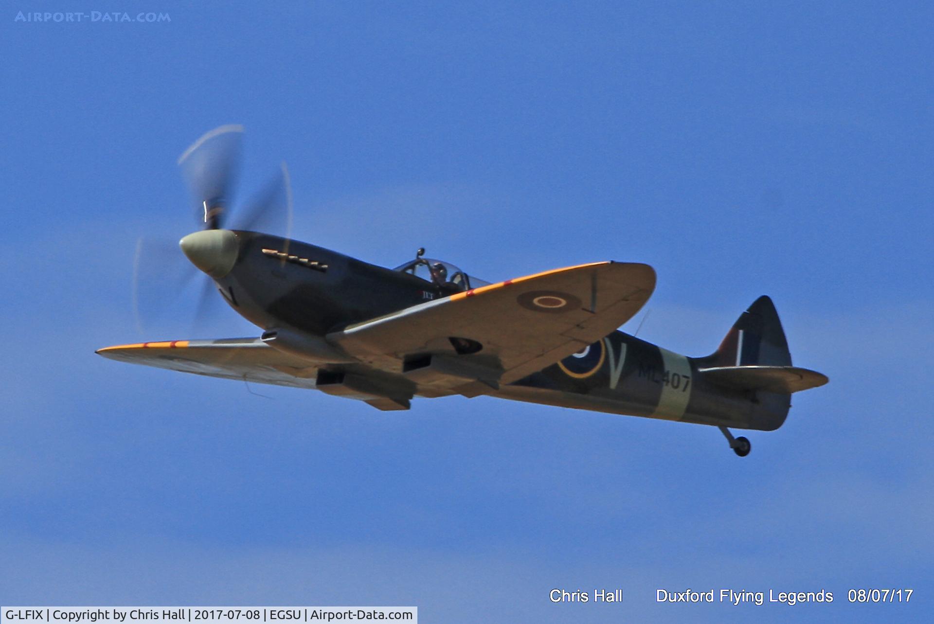 G-LFIX, 1944 Supermarine 509 Spitfire LF.IX (T.IX) C/N CBAF.8463, Duxford Flying Legends 2017