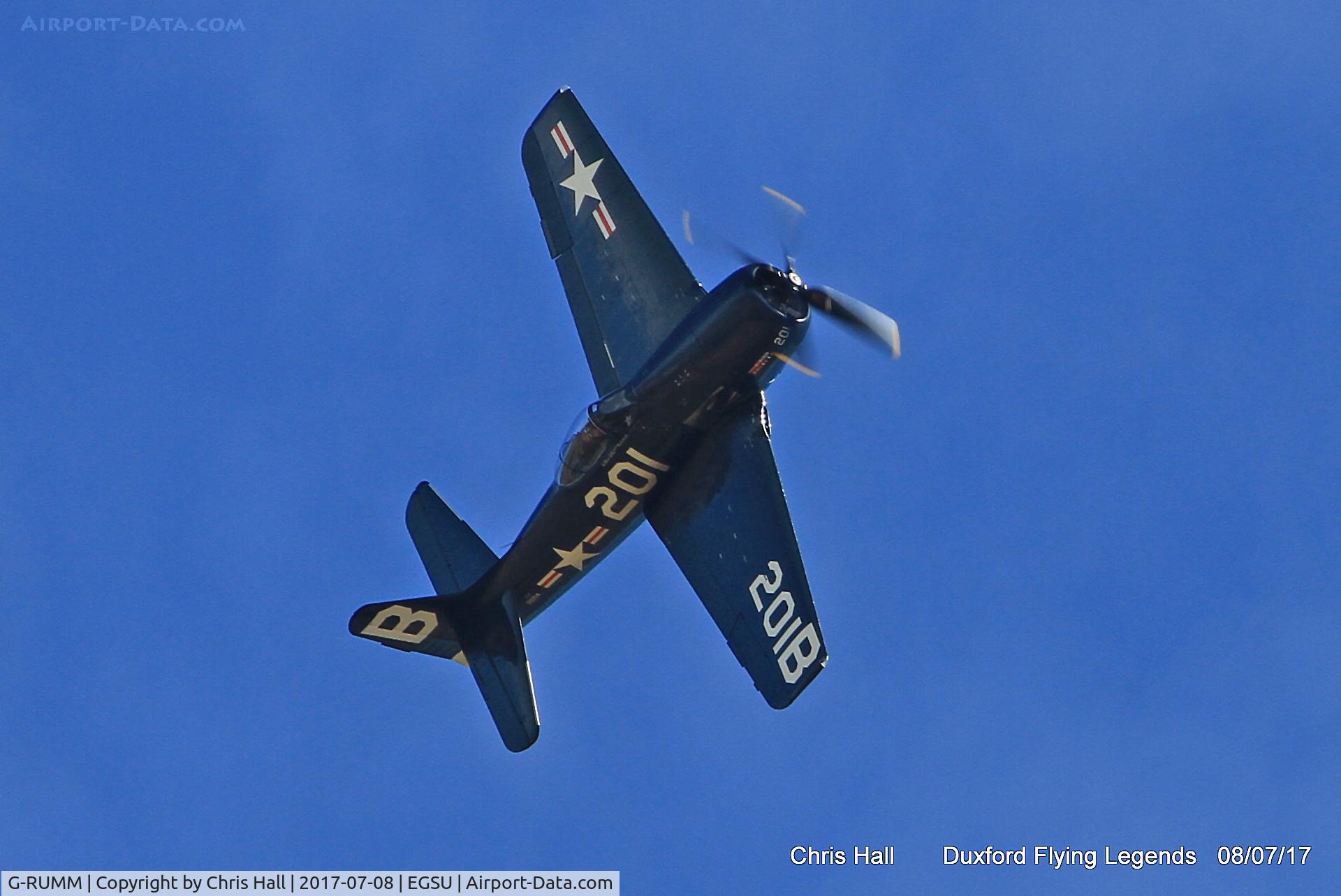 G-RUMM, 1948 Grumman F8F-2 (G58) Bearcat C/N D.1088, Duxford Flying Legends 2017