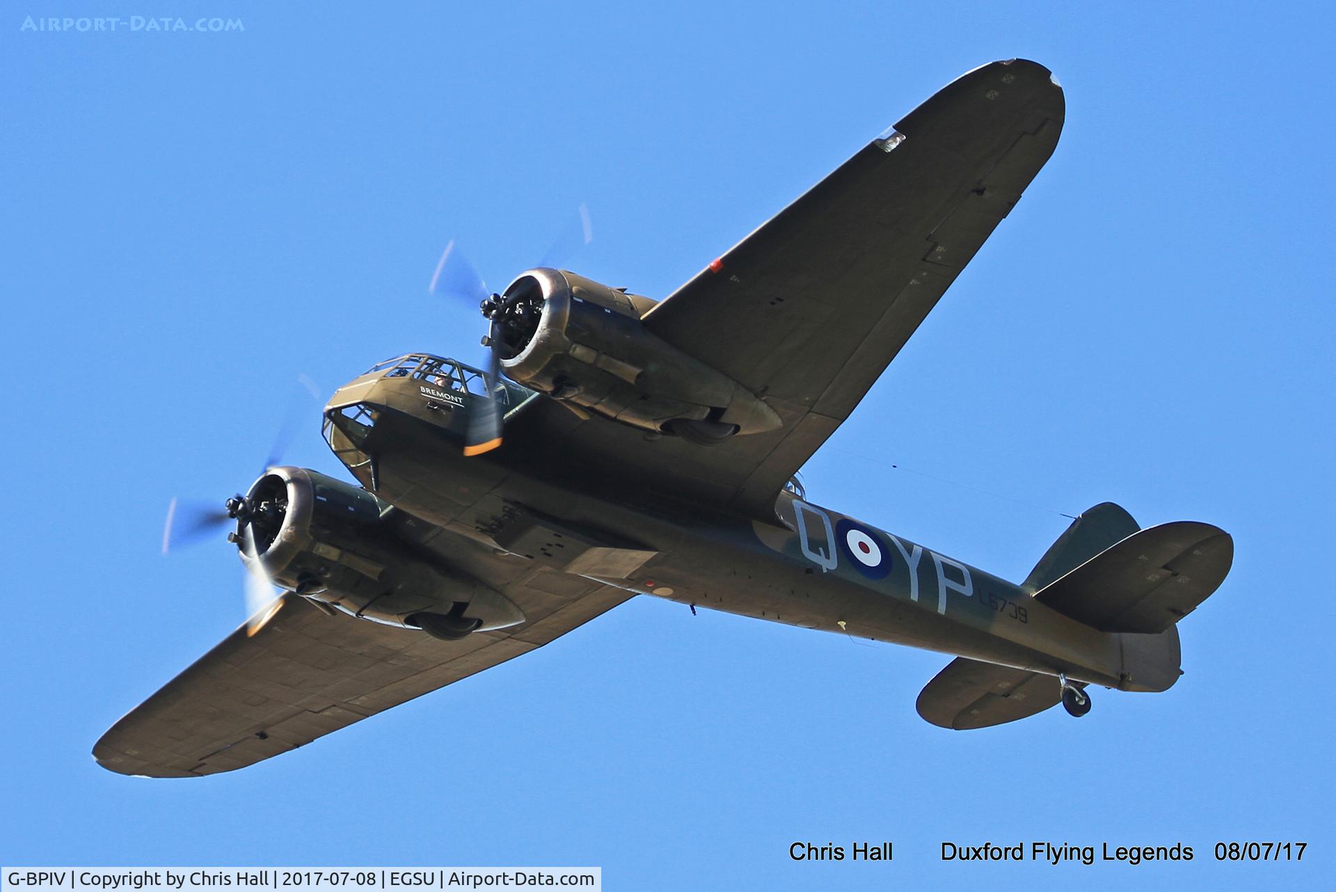 G-BPIV, 1943 Bristol 149 Bolingbroke Mk.IVT C/N 10201, Duxford Flying Legends 2017