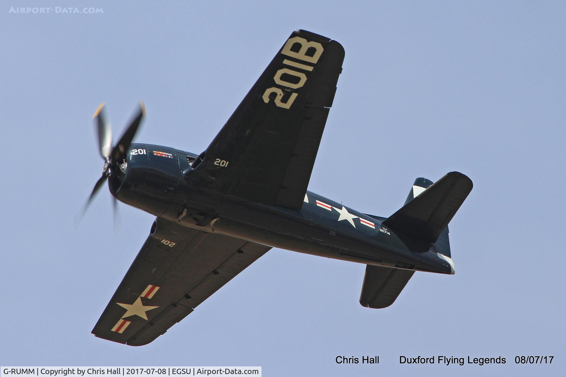 G-RUMM, 1948 Grumman F8F-2 (G58) Bearcat C/N D.1088, Duxford Flying Legends 2017