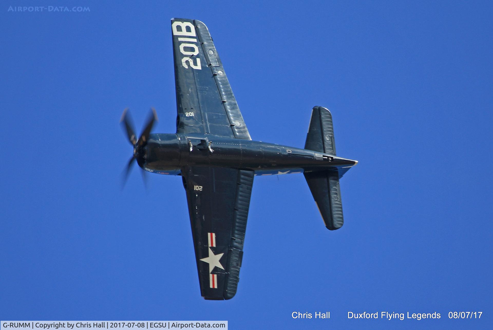 G-RUMM, 1948 Grumman F8F-2 (G58) Bearcat C/N D.1088, Duxford Flying Legends 2017