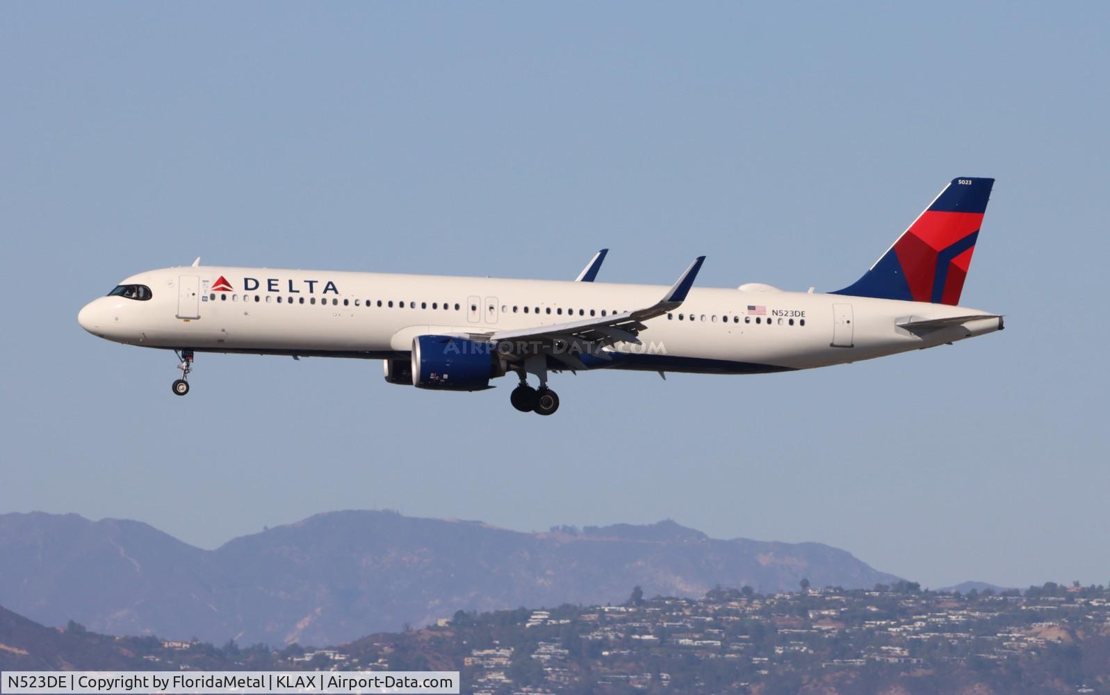 N523DE, 2023 Airbus A321-271NX C/N 11236, DAL A321N zx sea-lax