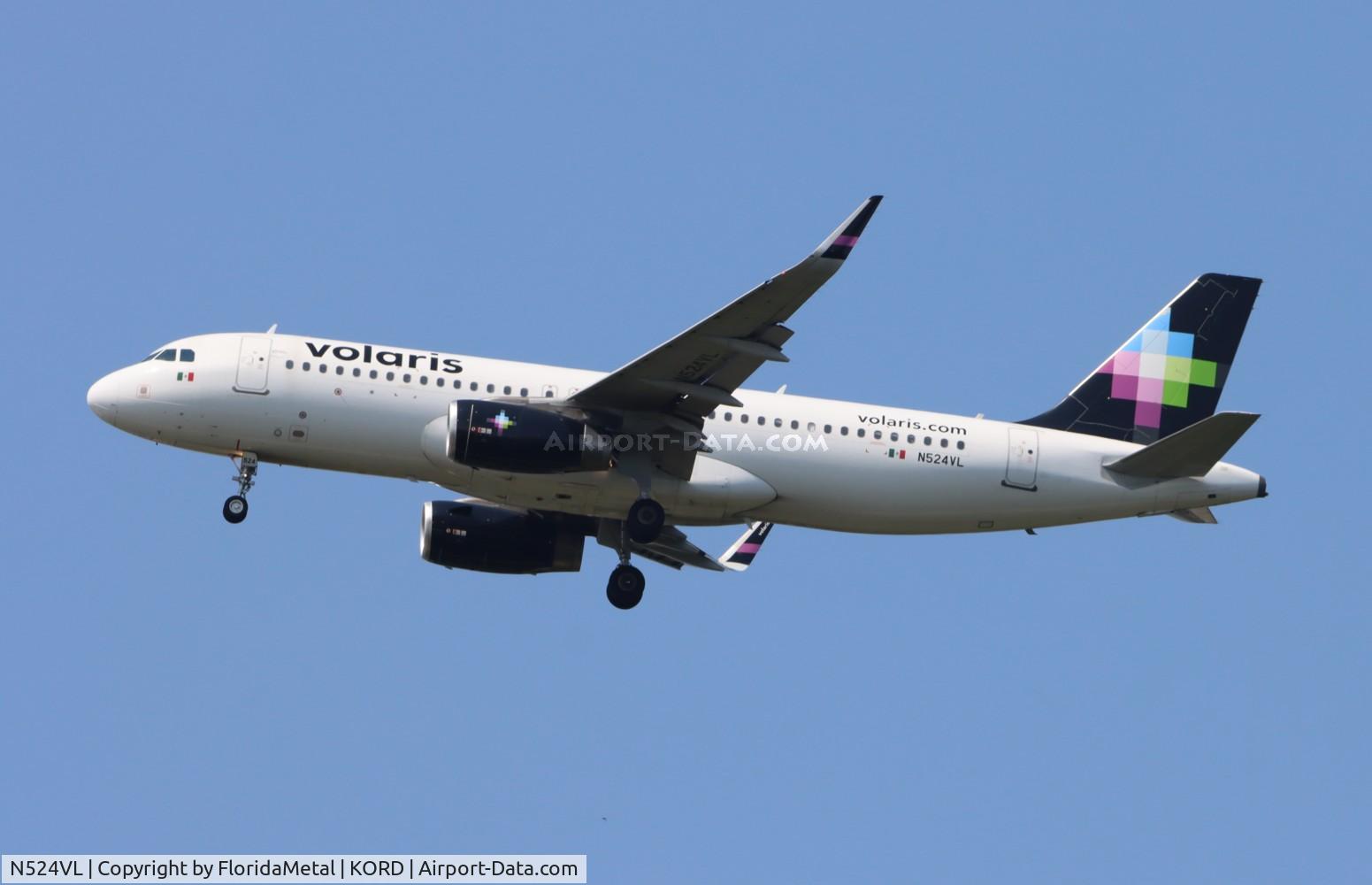 N524VL, 2014 Airbus A320-233 C/N 6161, VOI A320 zx mlm, mmmm-ord