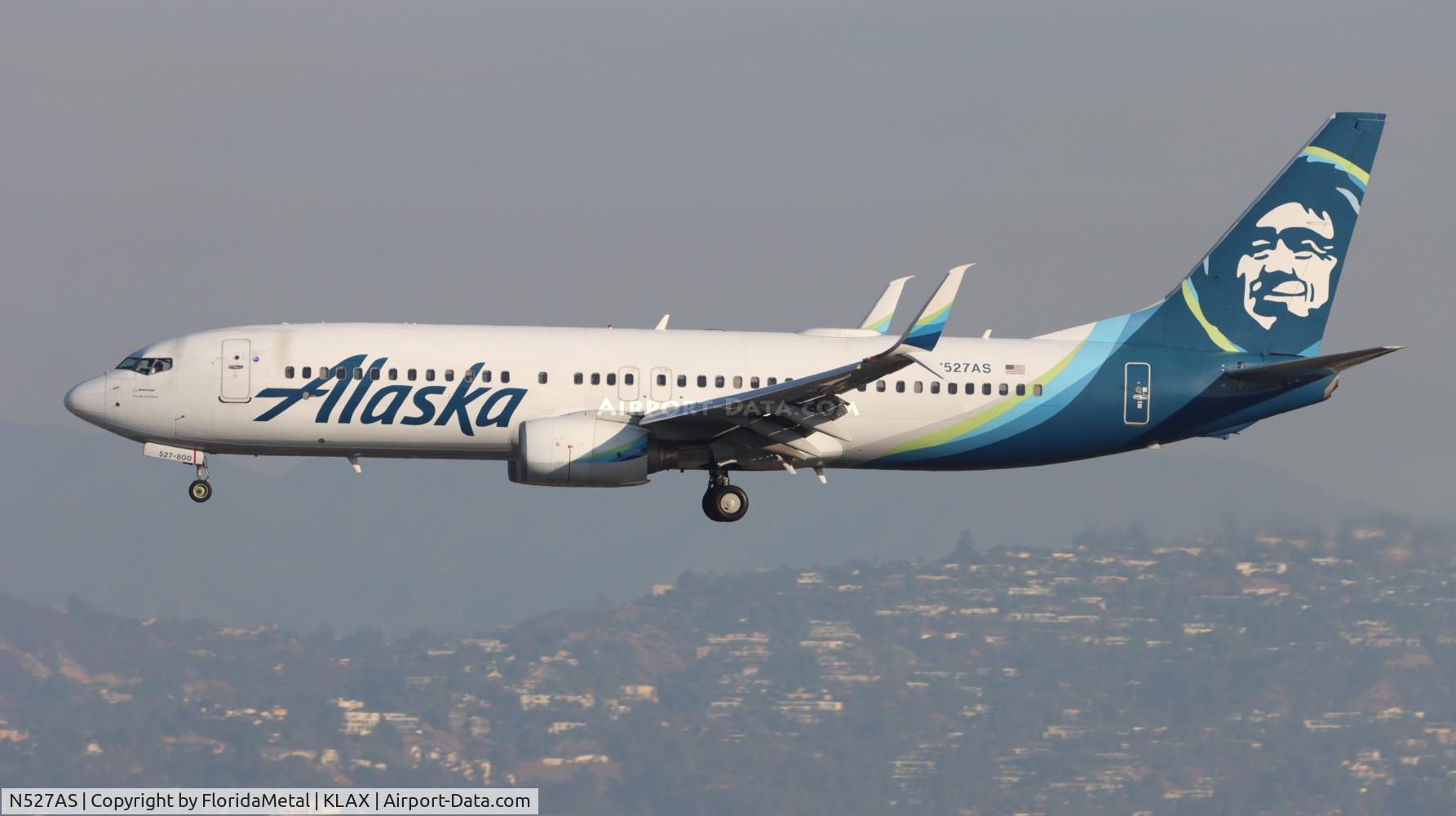 N527AS, 2009 Boeing 737-890 C/N 35694, ASA 738 zx pdx-lax