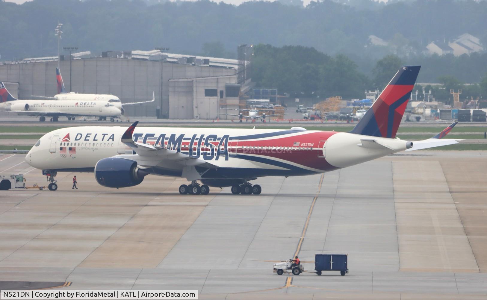 N521DN, 2024 Airbus A350-941 C/N 661, DAL A359 team USA zx atl-lax