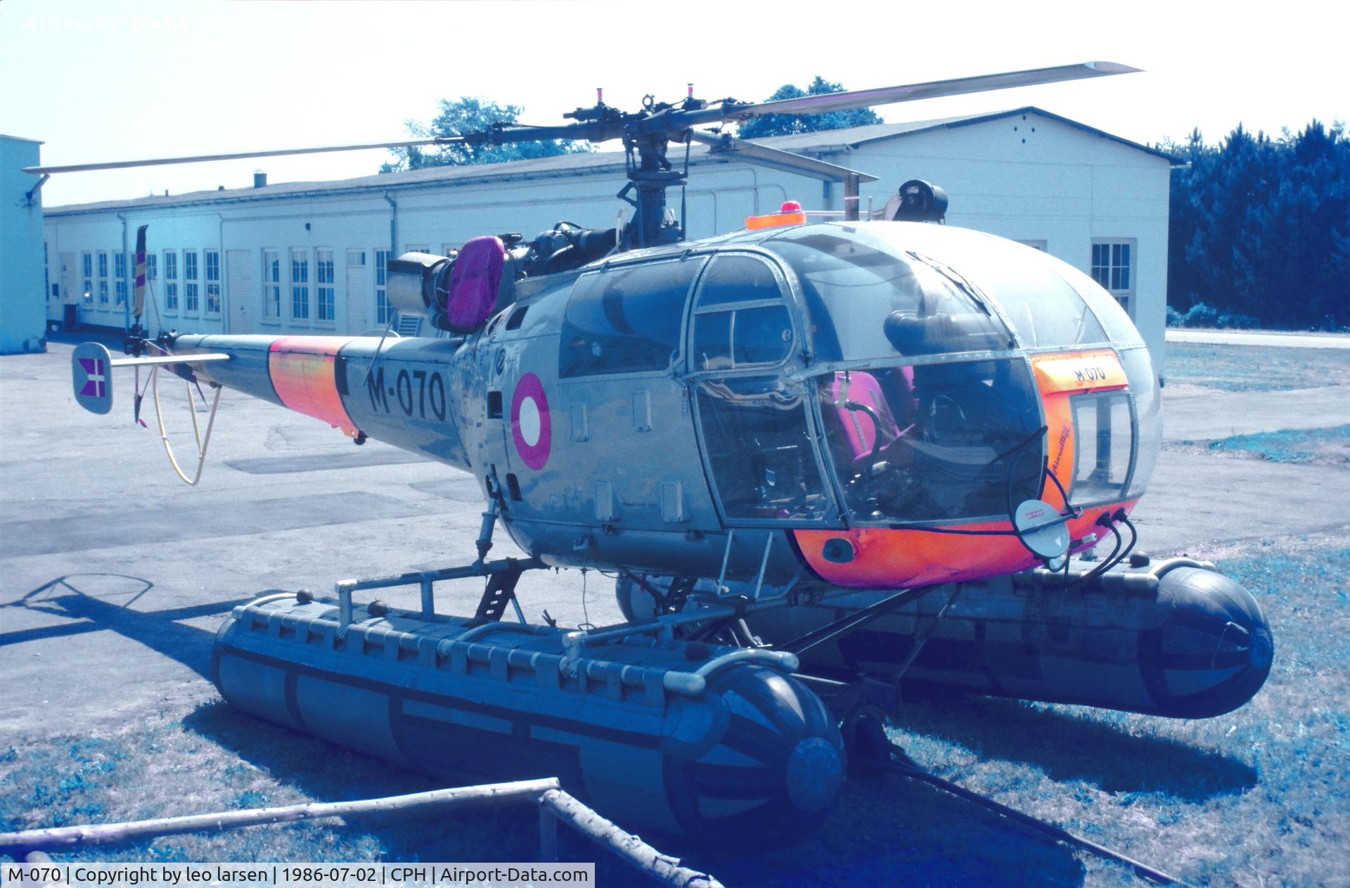 M-070, 1962 Sud Aviation S.E.3160 Alouette III C/N 1070, Copenhagen 2.7.1986