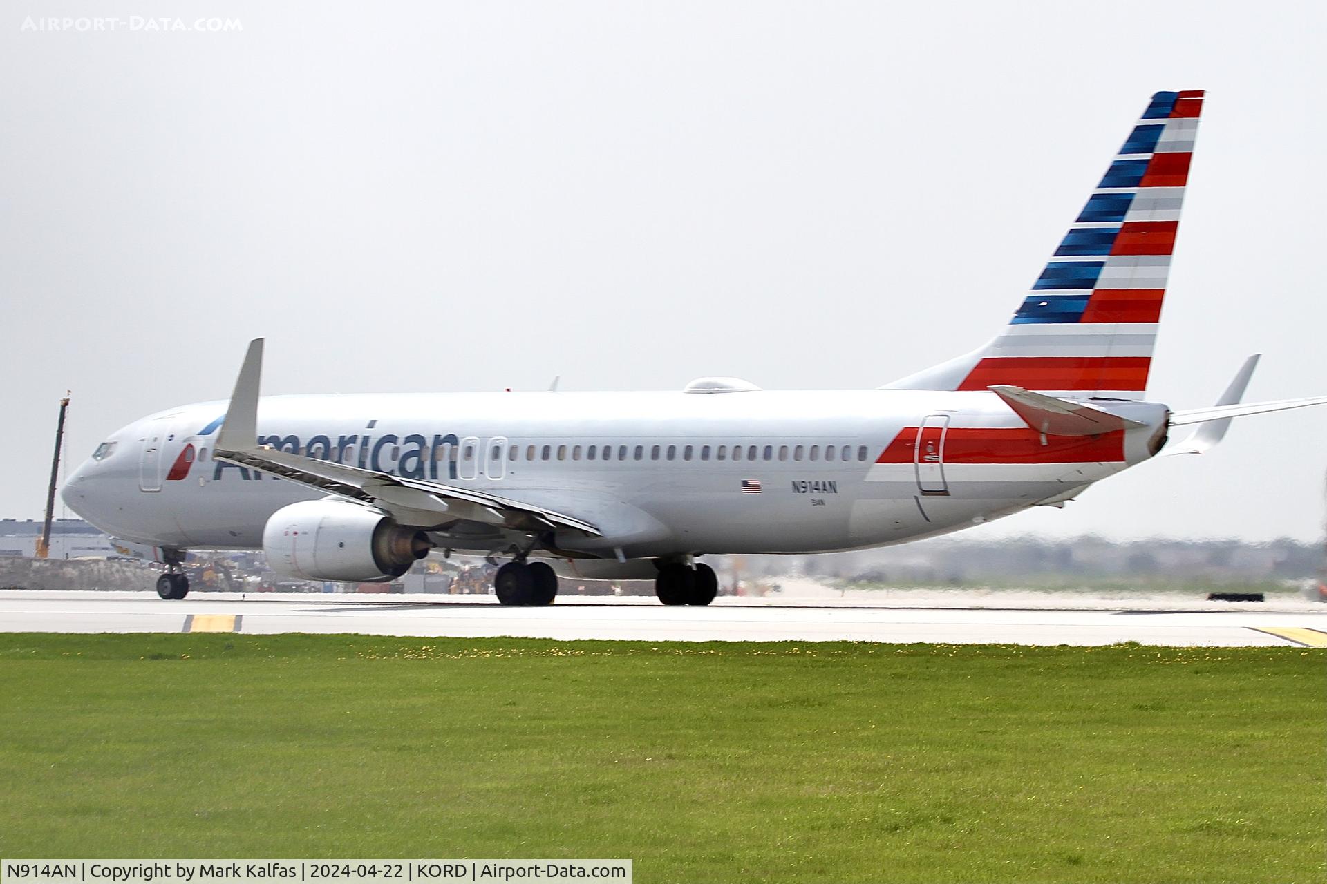 N914AN, 1999 Boeing 737-823 C/N 29515, B738 American Airlines Boeing 737-823 N914AN departing 22L KORD