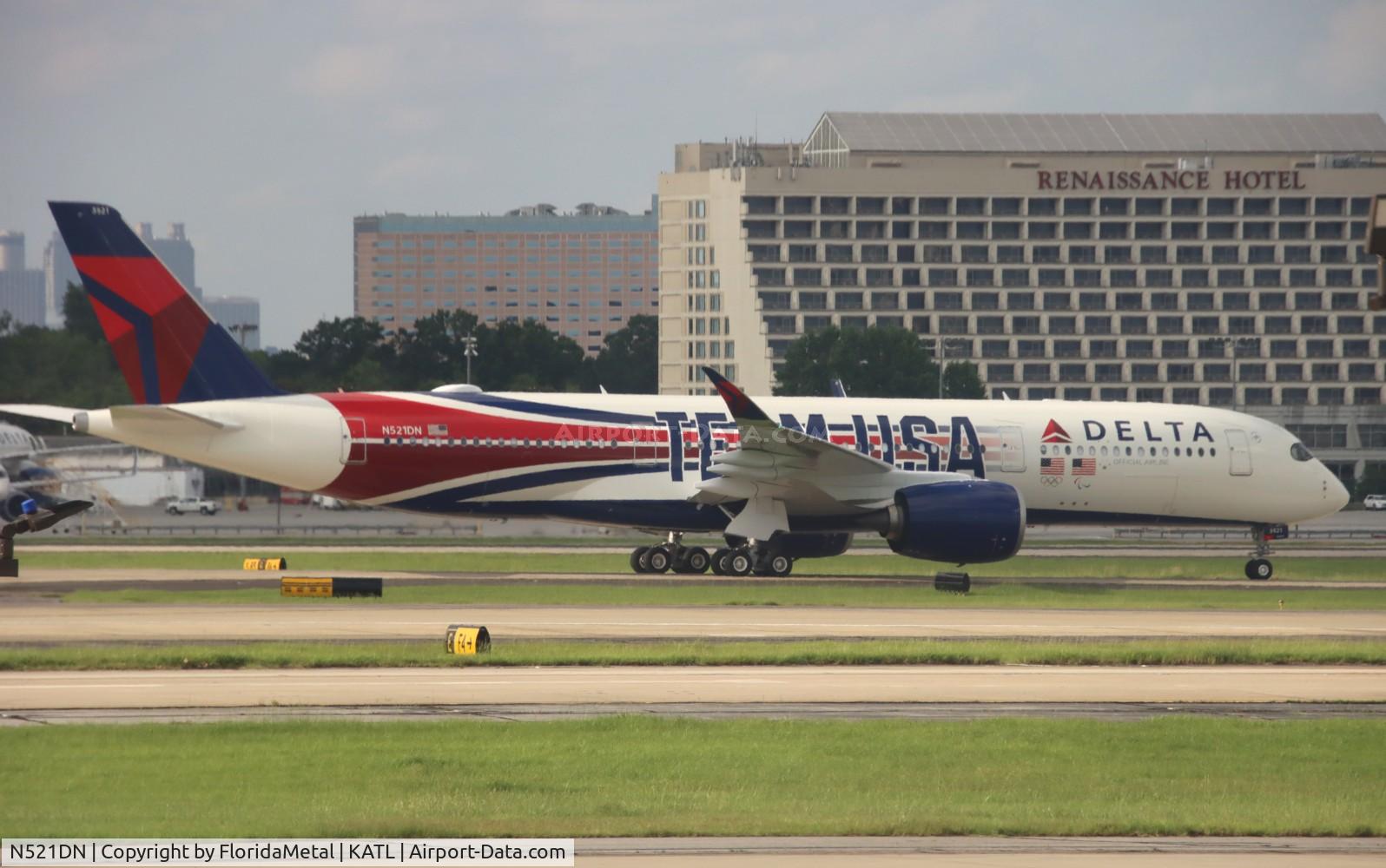 N521DN, 2024 Airbus A350-941 C/N 661, DAL A359 Team USA zx lax-atl