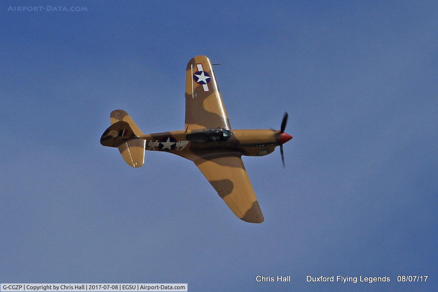 G-CGZP, 1942 Curtiss P-40F Warhawk C/N 19503, Duxford Flying Legends 2017