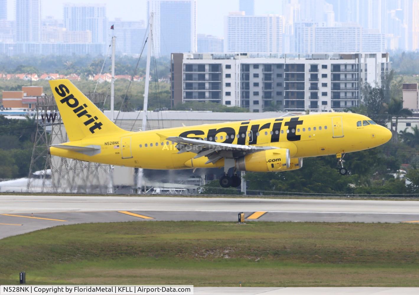 N528NK, 2007 Airbus A319-132 C/N 2983, NKS A319 zx ewr-fll