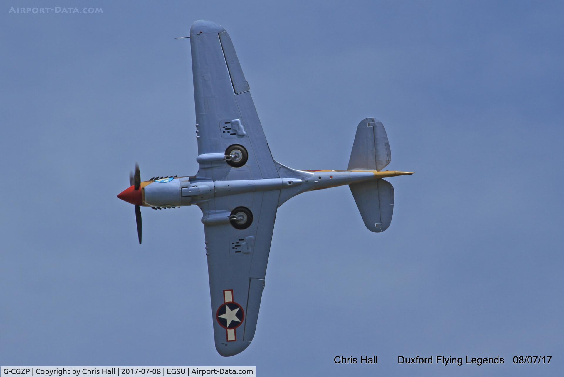 G-CGZP, 1942 Curtiss P-40F Warhawk C/N 19503, Duxford Flying Legends 2017