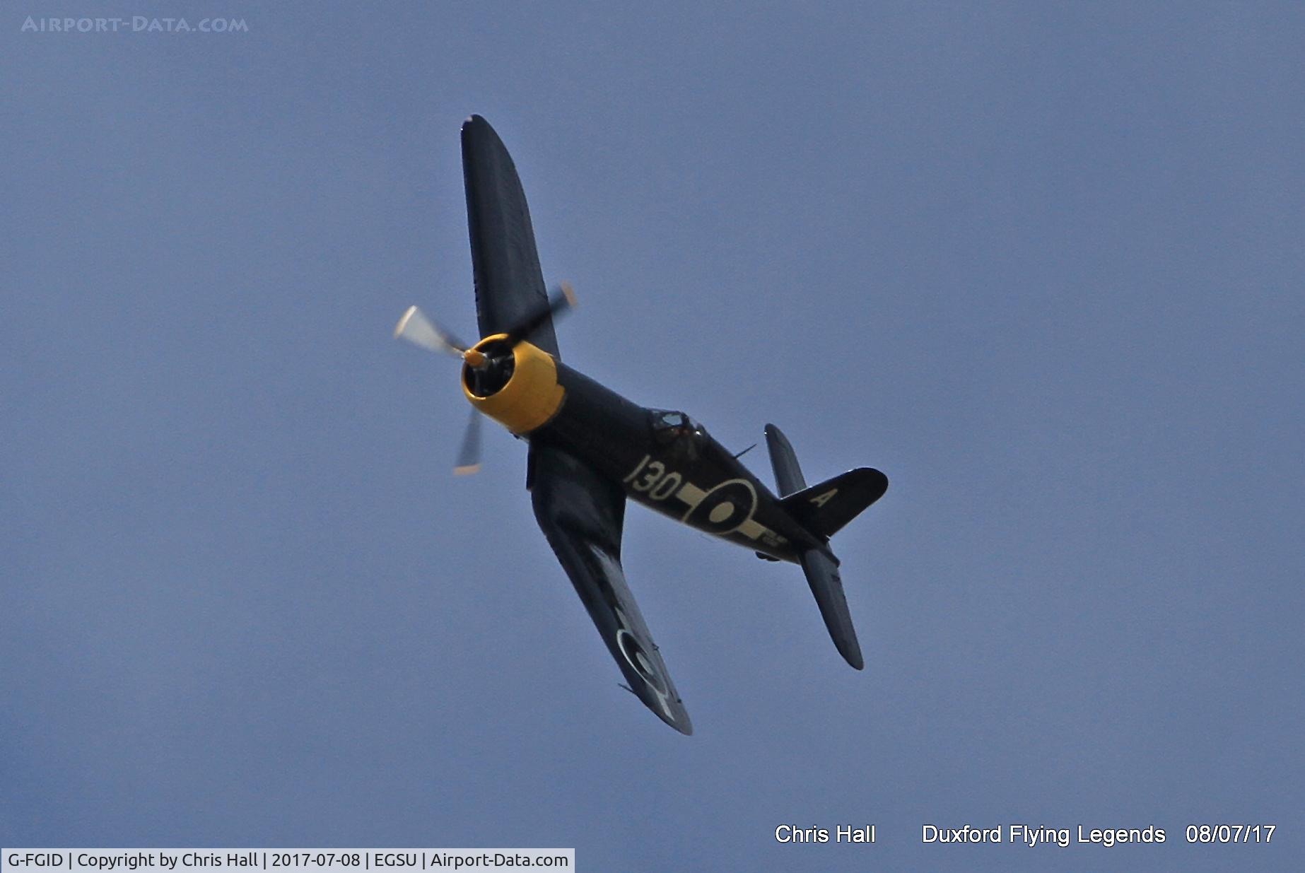 G-FGID, 1945 Goodyear FG-1D Corsair C/N 3111, Duxford Flying Legends 2017