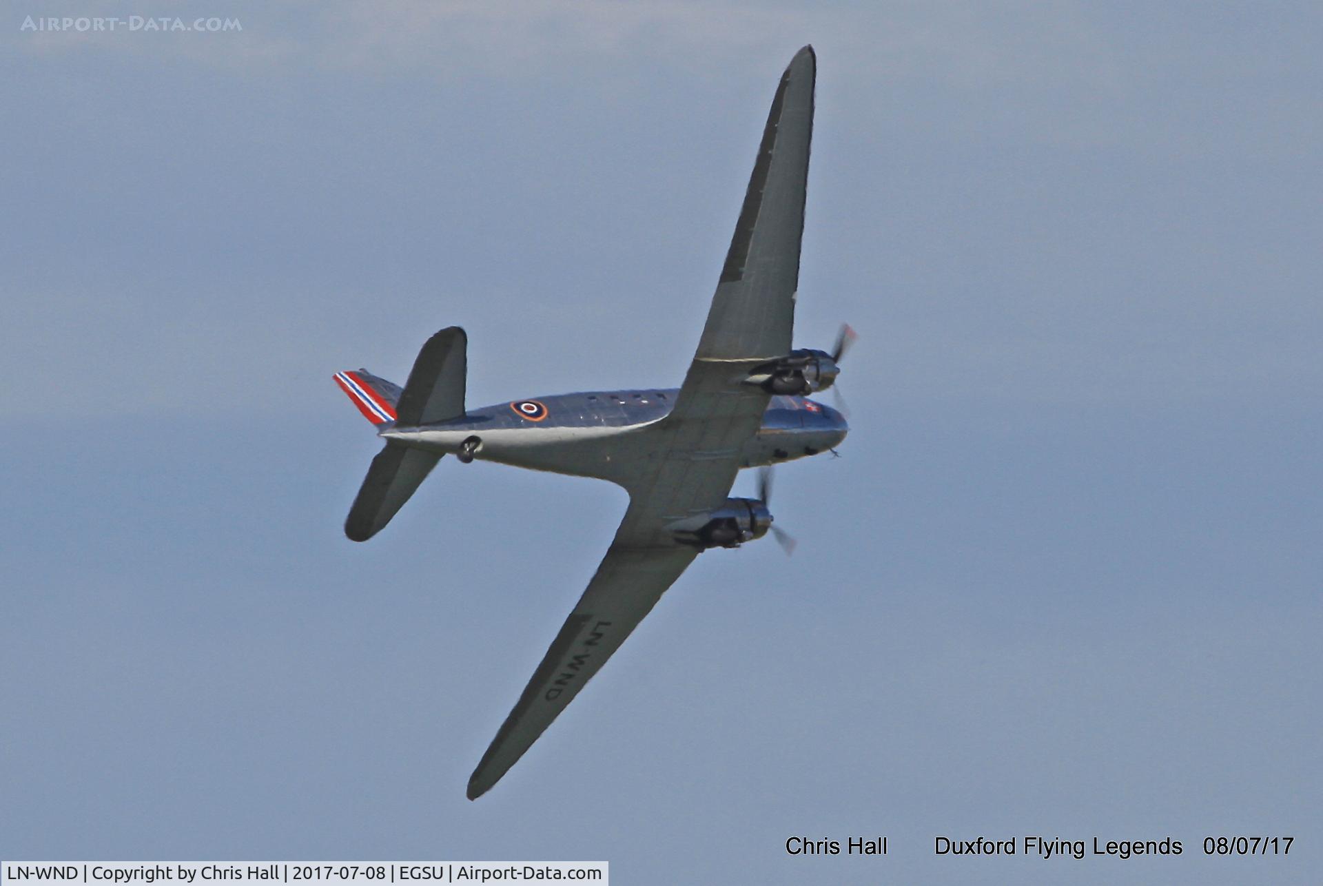 LN-WND, 1943 Douglas C-53D-DO Skytrooper (DC-3A) C/N 11750, Duxford Flying Legends 2017